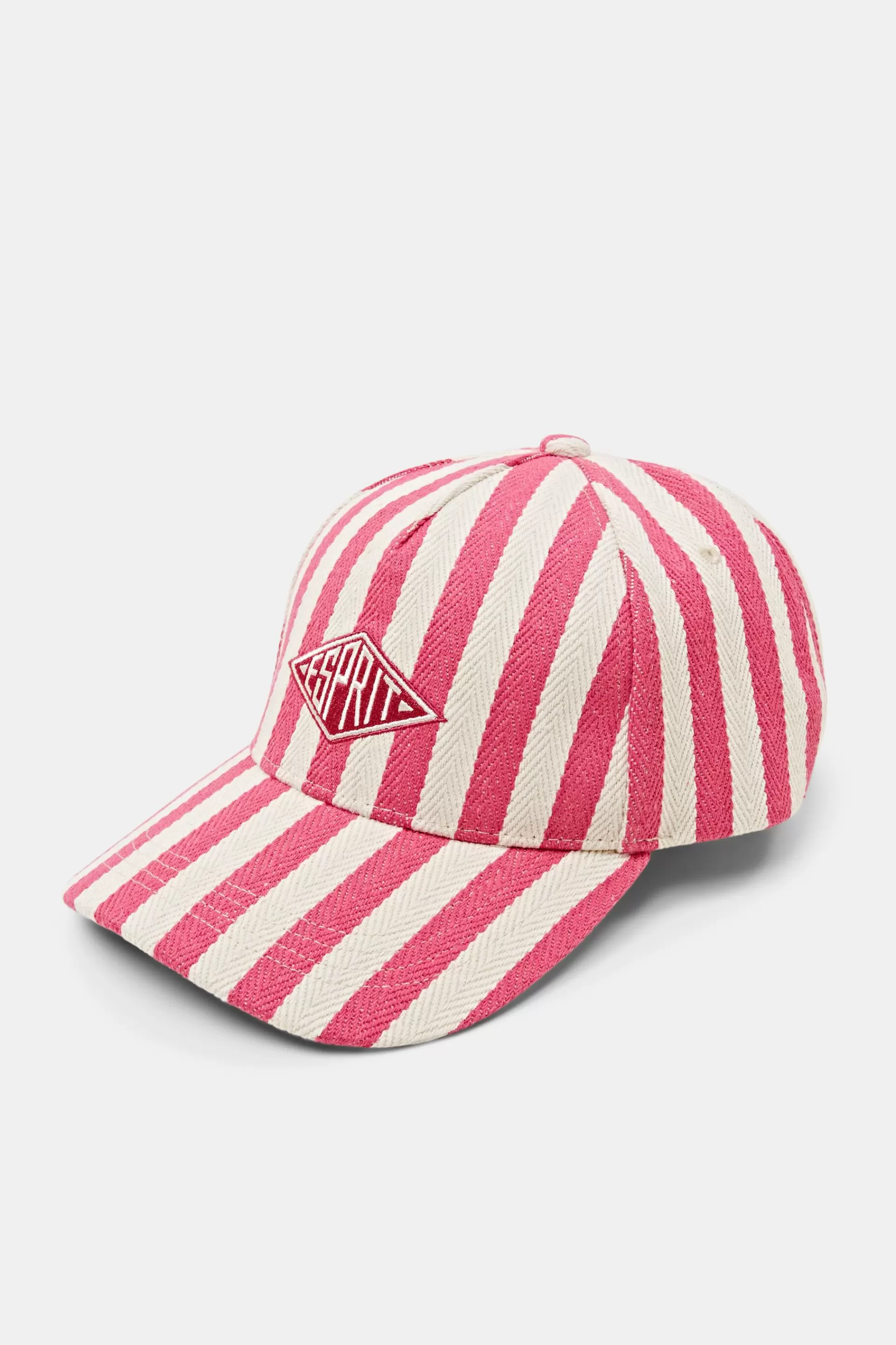 Gestreifte Basecap mit Logo-ESPRIT Cheap