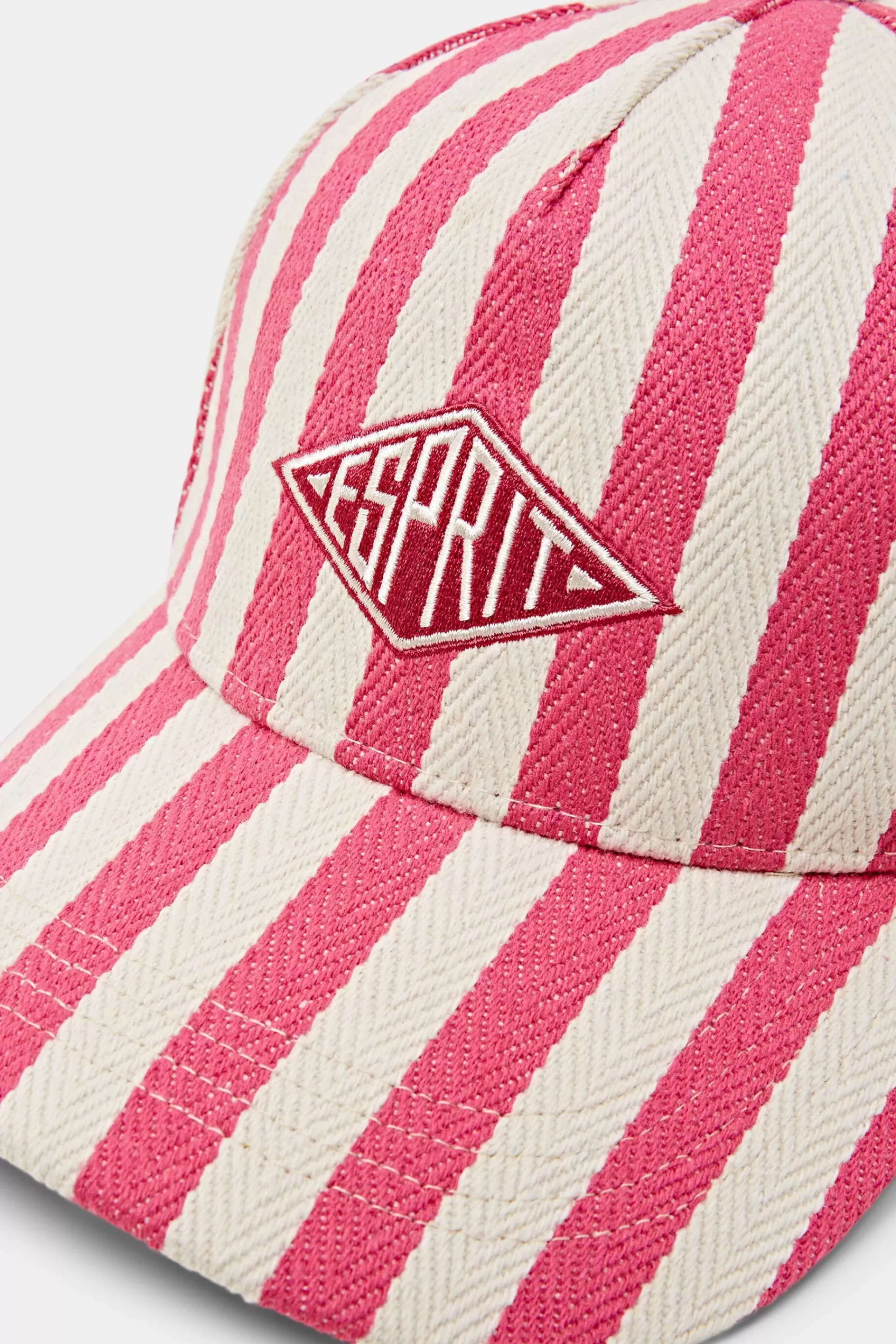 Gestreifte Basecap mit Logo-ESPRIT Cheap