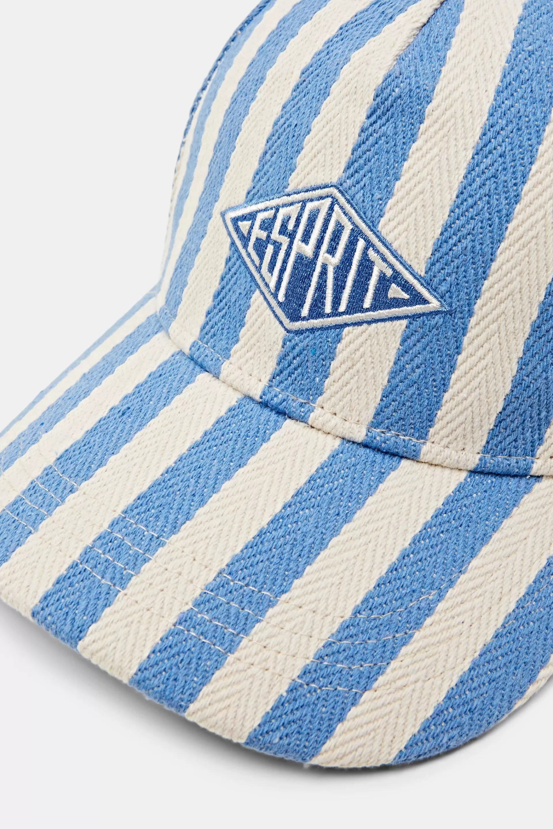 Gestreifte Basecap mit Logo-ESPRIT Discount