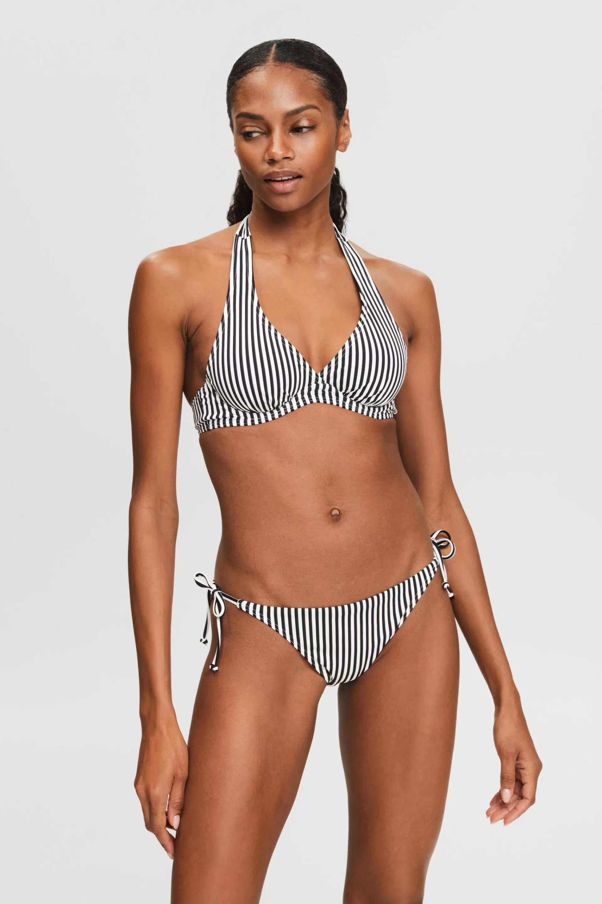 Gestreifte Bikinihose zum Binden-ESPRIT Best