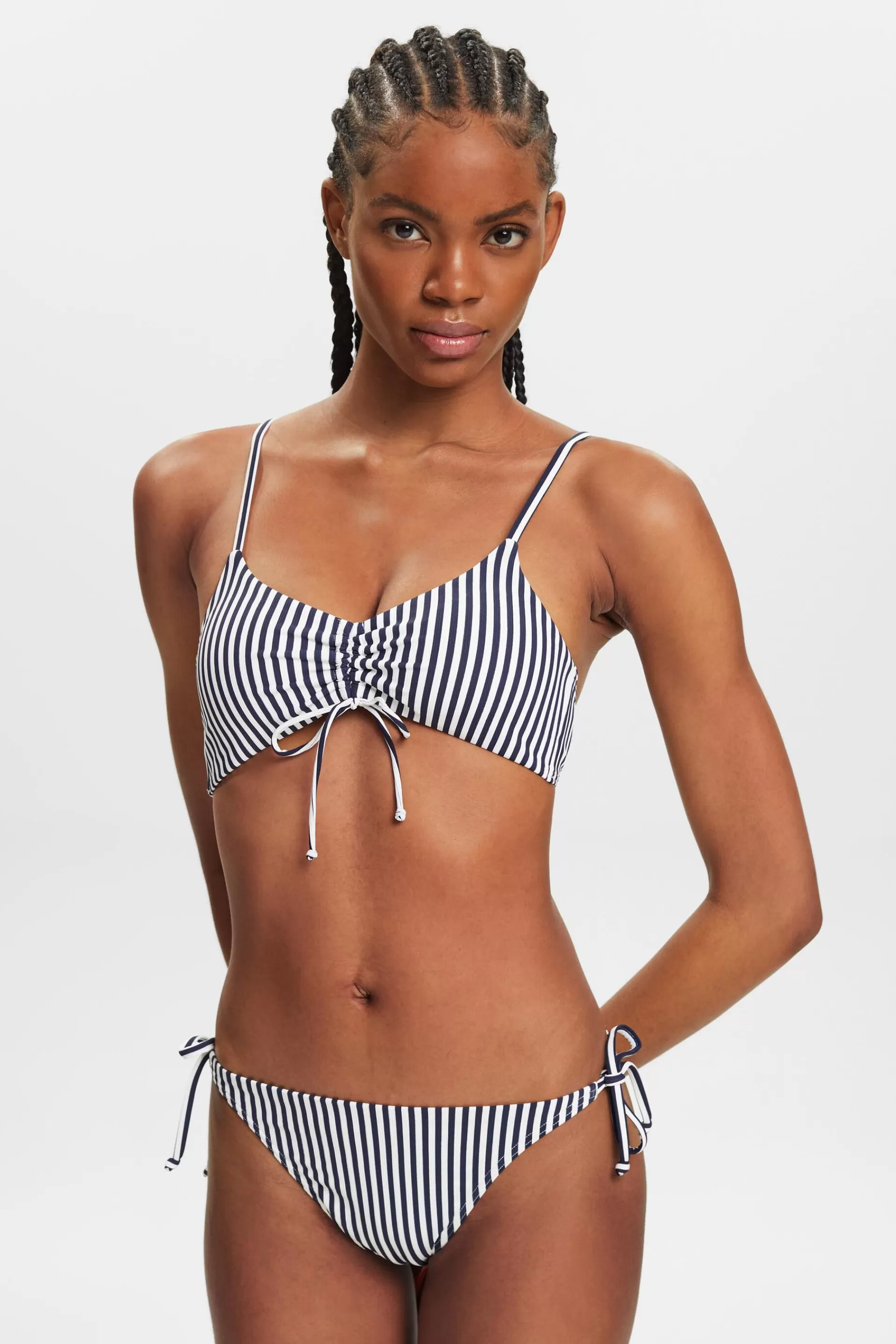 Gestreifte Bikinihose zum Binden-ESPRIT Best