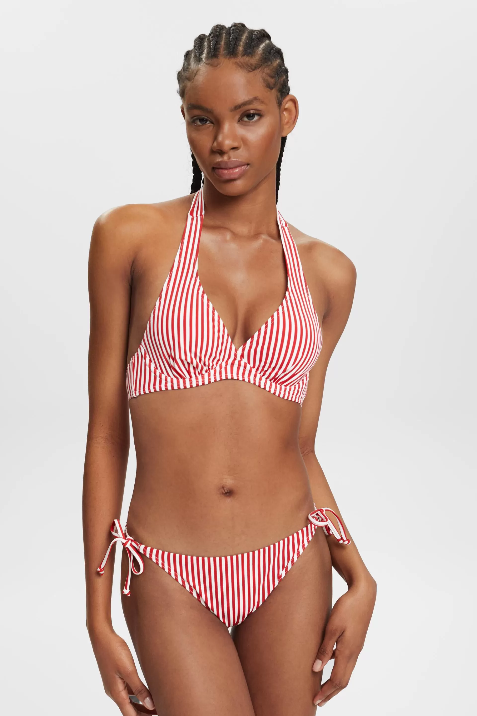 Gestreifte Bikinihose zum Binden-ESPRIT Best