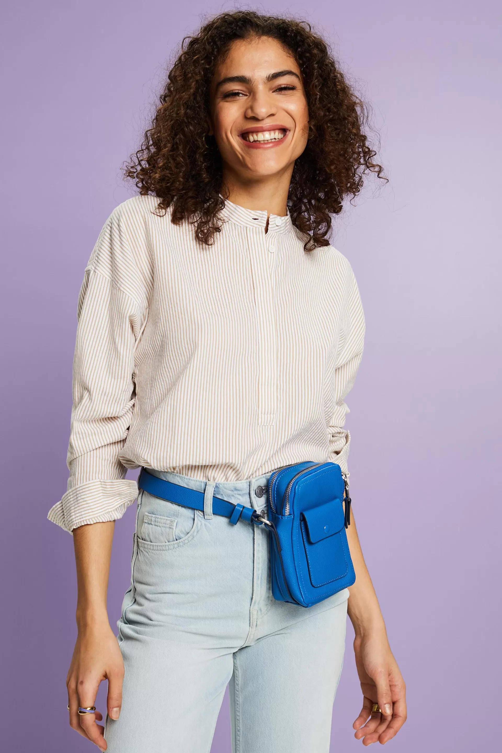 Gestreifte Langarmbluse-ESPRIT Store