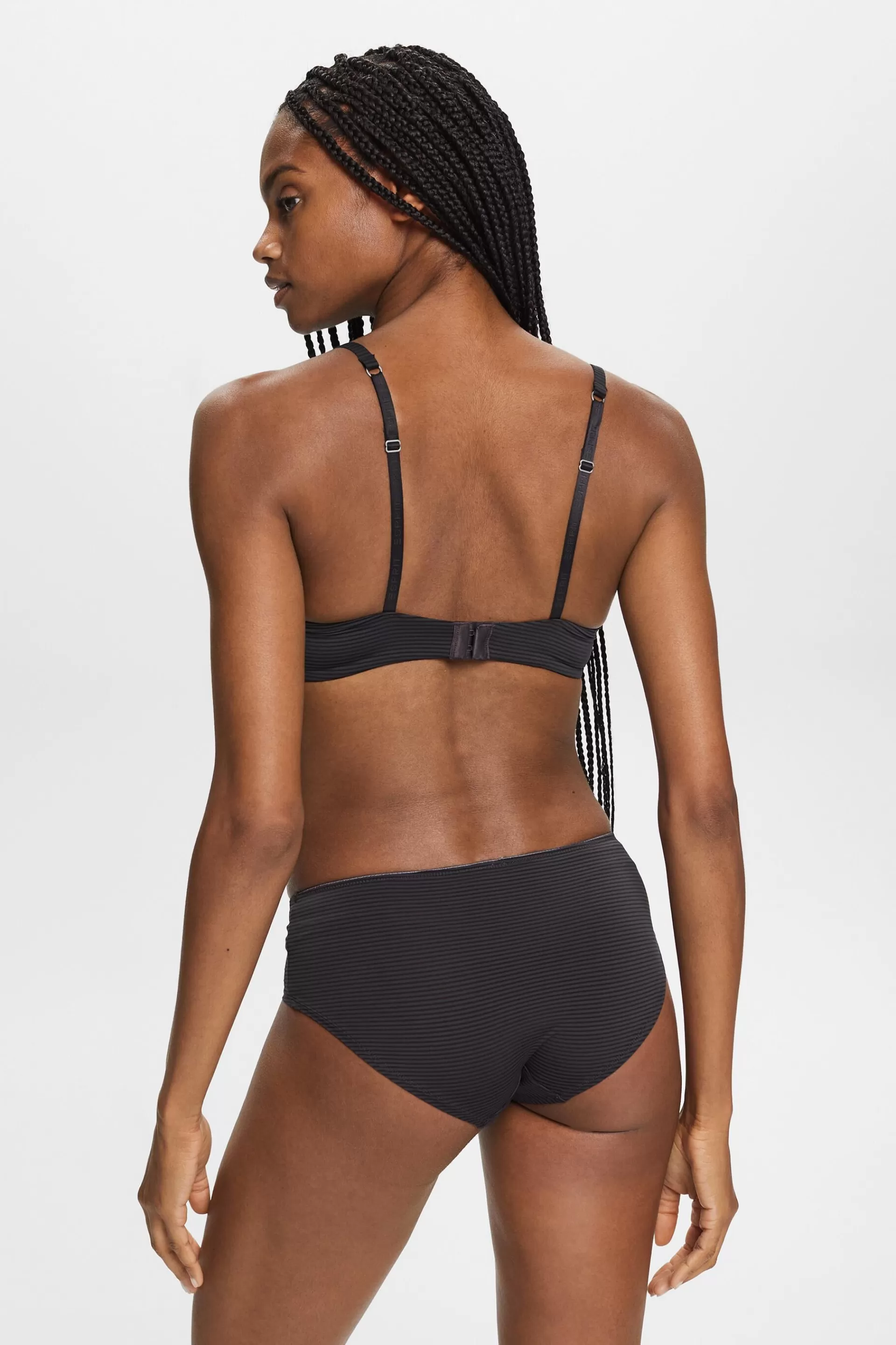 Gestreifte Shorts aus Mikrofaser-ESPRIT Cheap