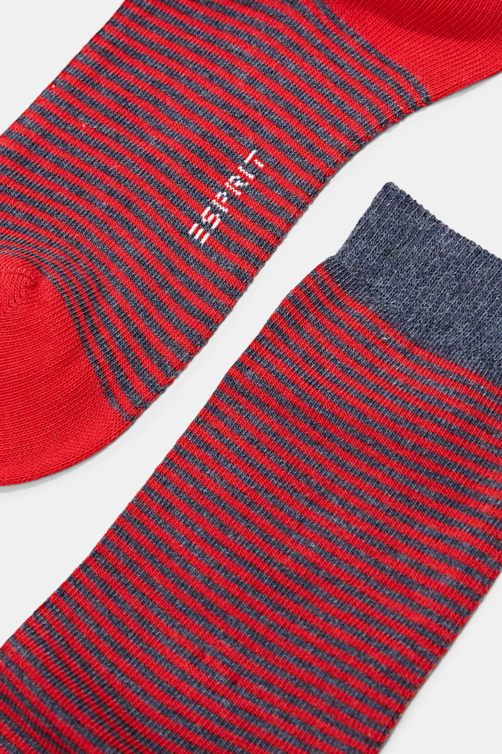 Gestreifte Socken im 2er-Pack, Bio-Baumwolle-ESPRIT Store