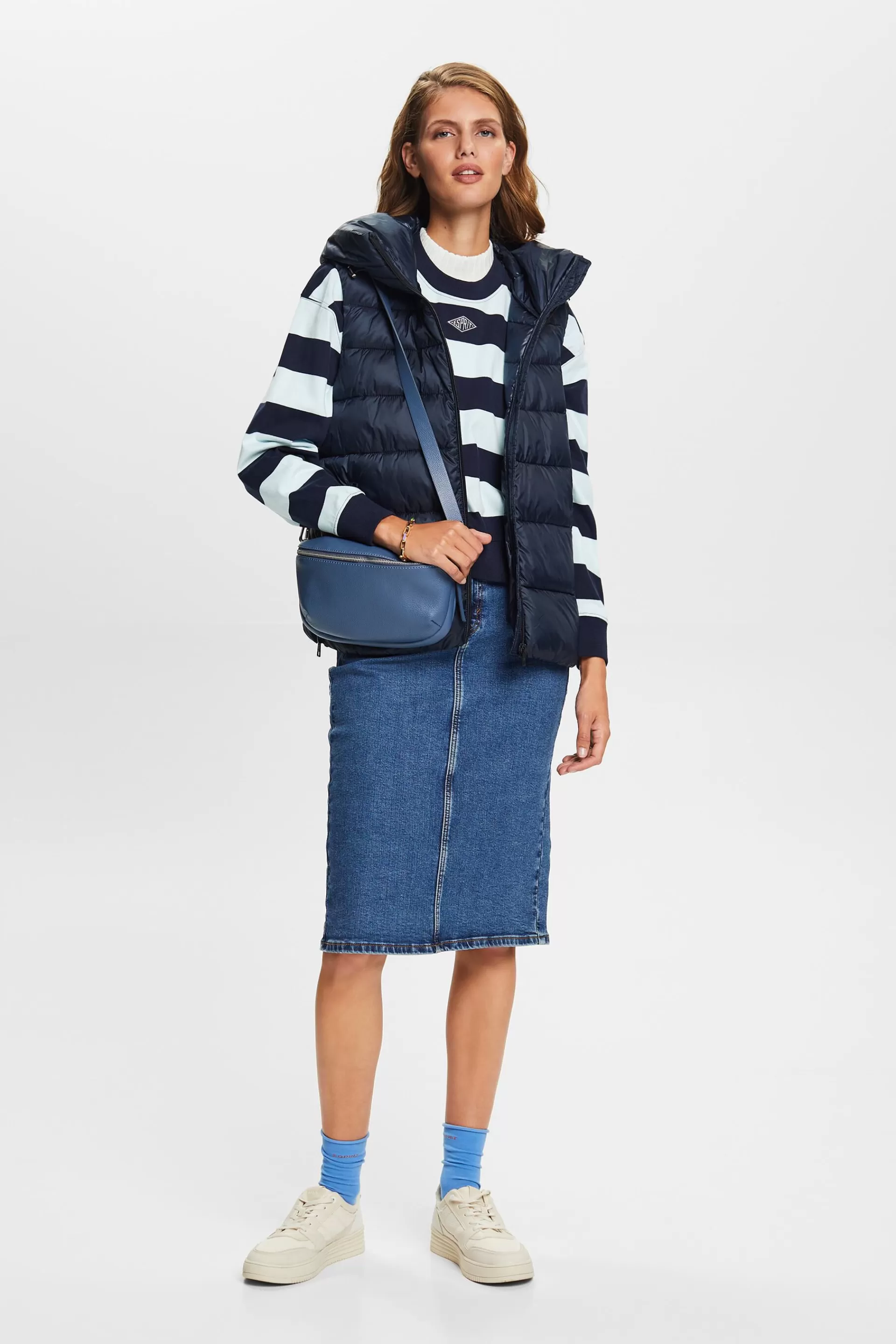 Gestreifter Baumwollpullover-ESPRIT Best Sale