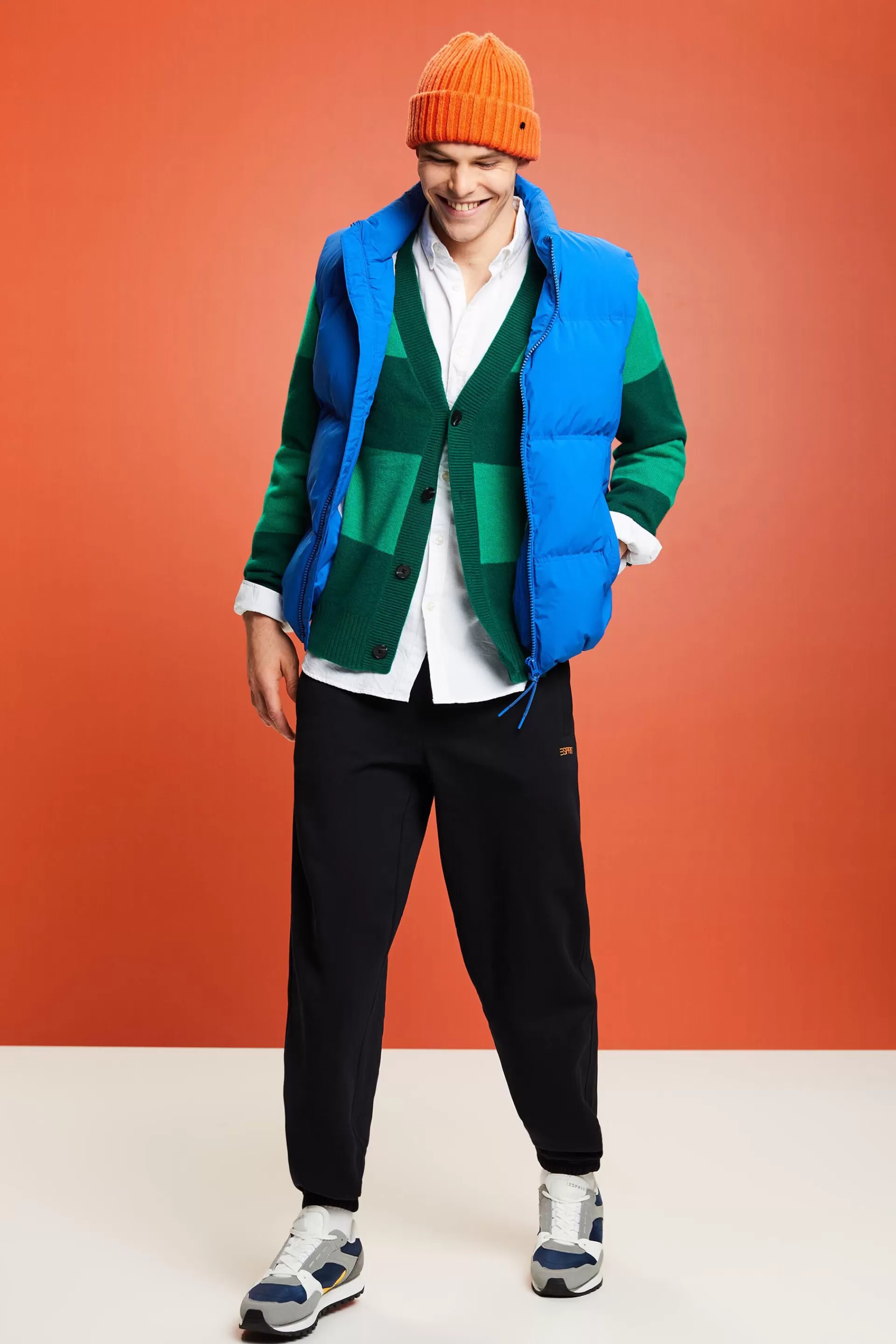 Gestreifter Cardigan aus Kaschmir mit V-Ausschnitt-ESPRIT Cheap