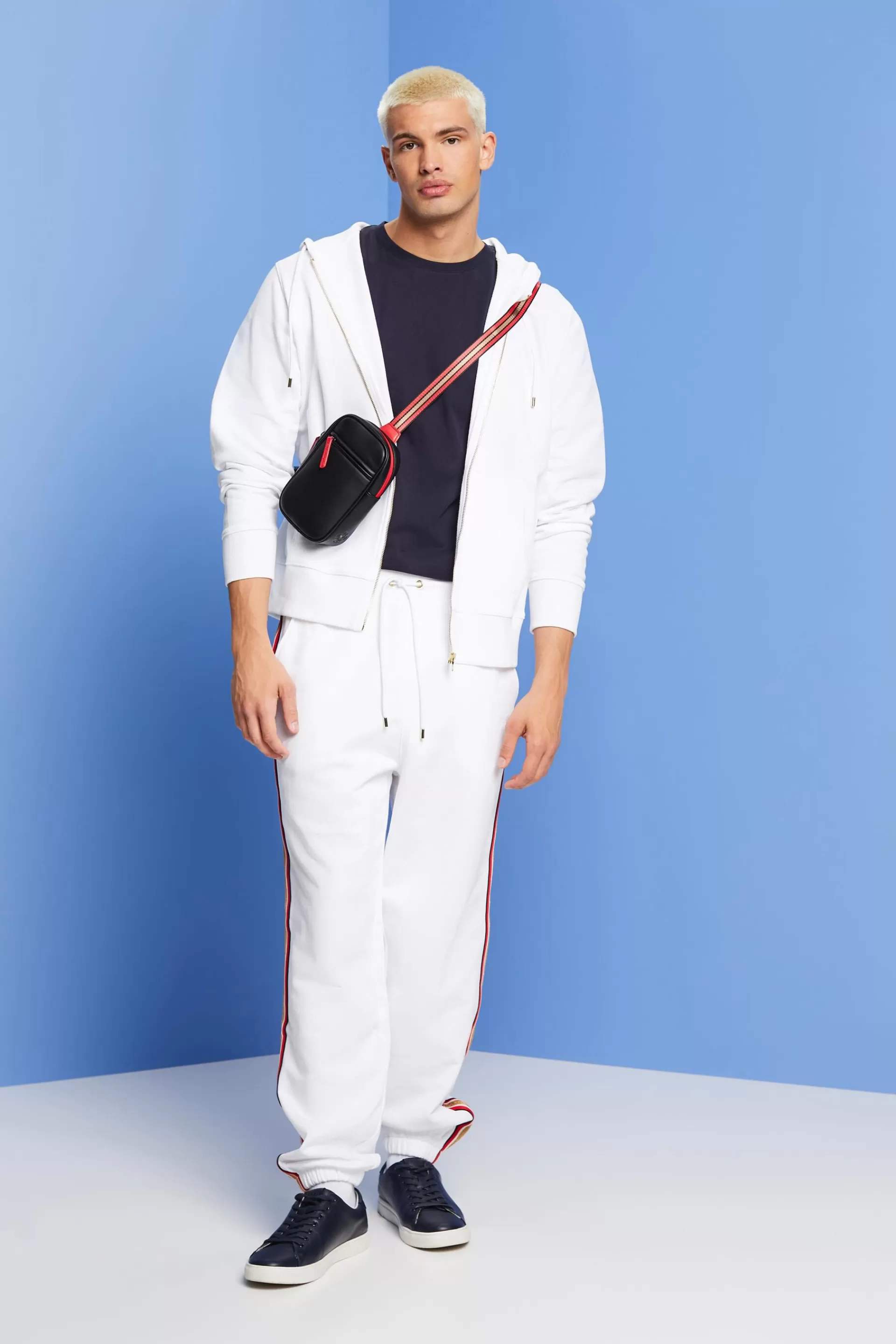 Gestreifter Hoodie aus Baumwollfleece-ESPRIT Best