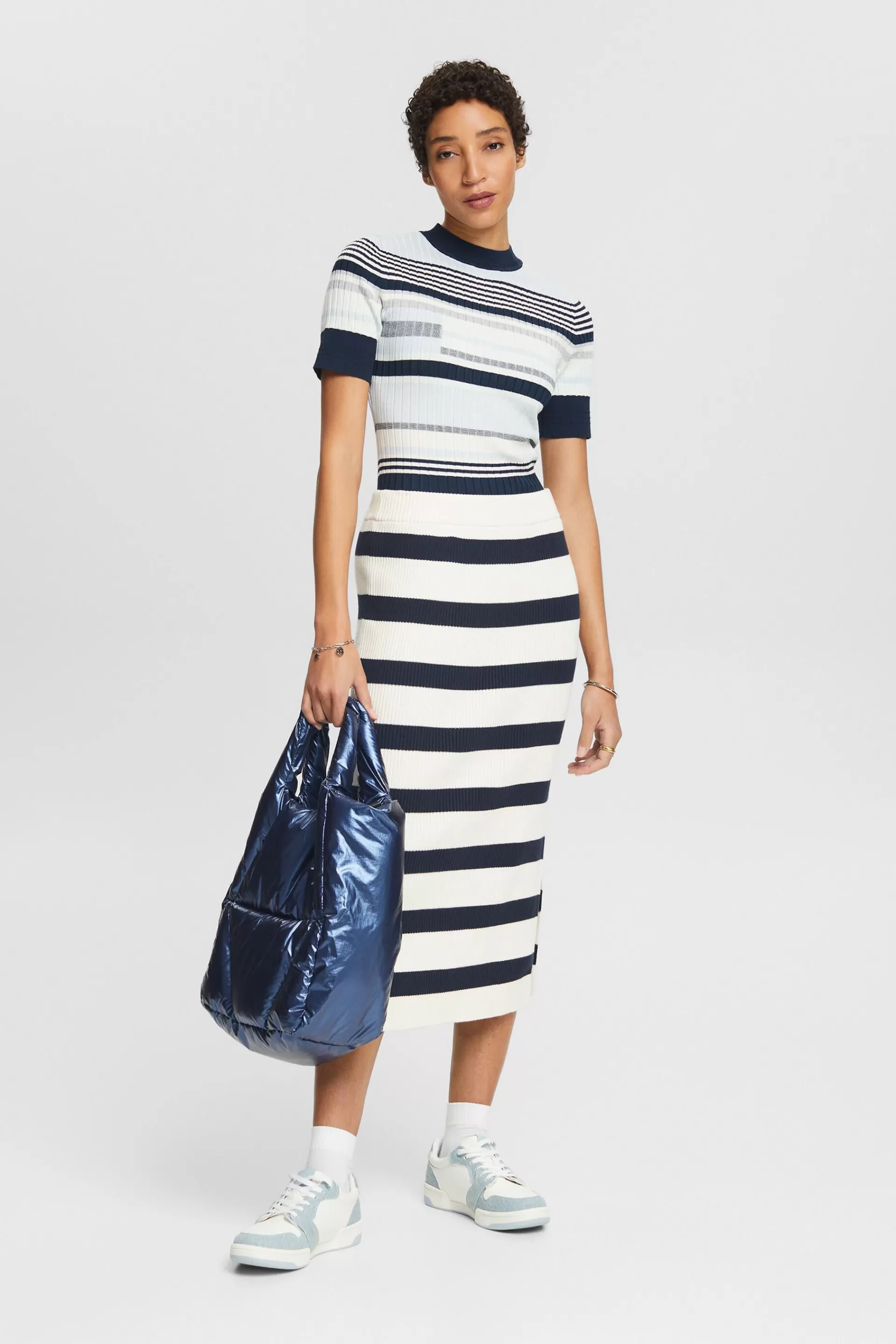 Gestreifter Midirock-ESPRIT Shop