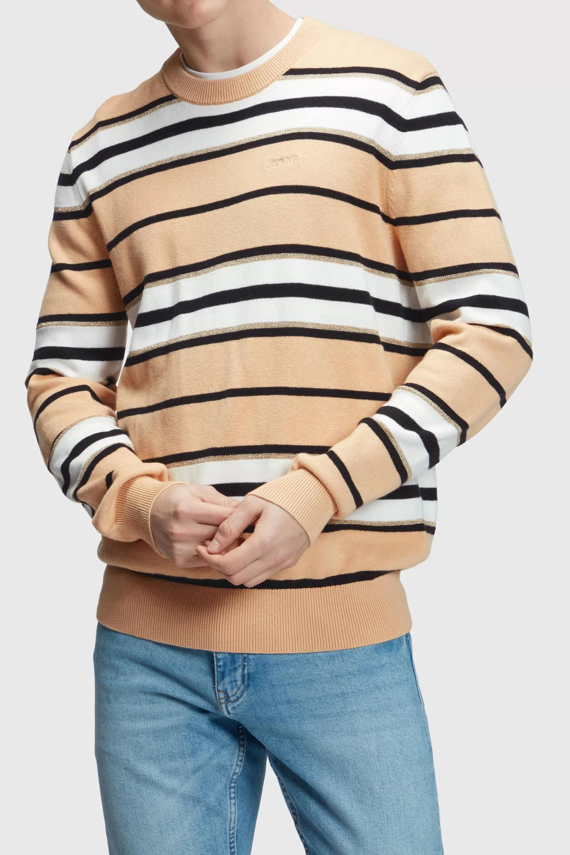 Gestreifter Pullover mit Kaschmir-ESPRIT Store