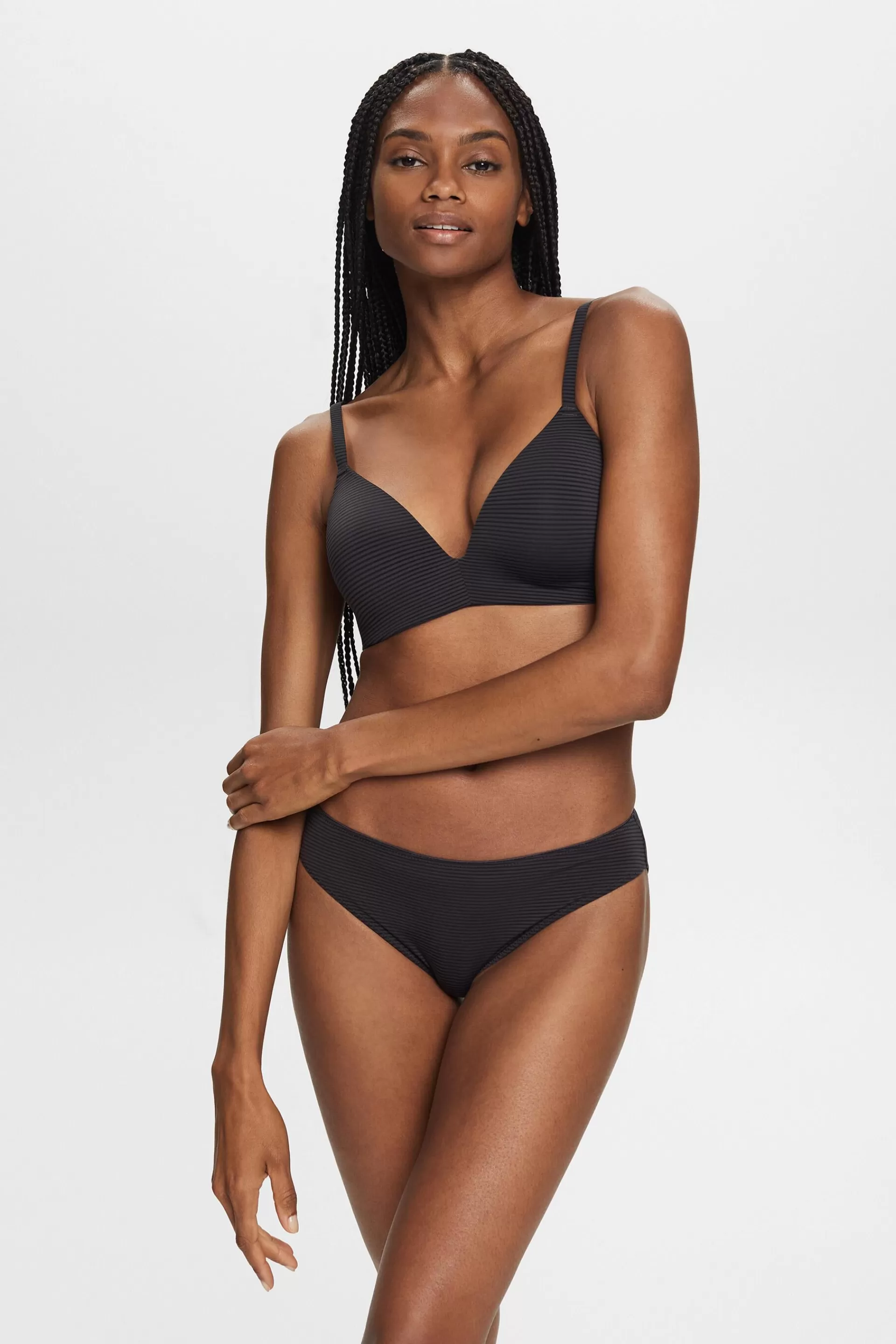 Gestreifter Slip aus Mikrofaser-ESPRIT Discount