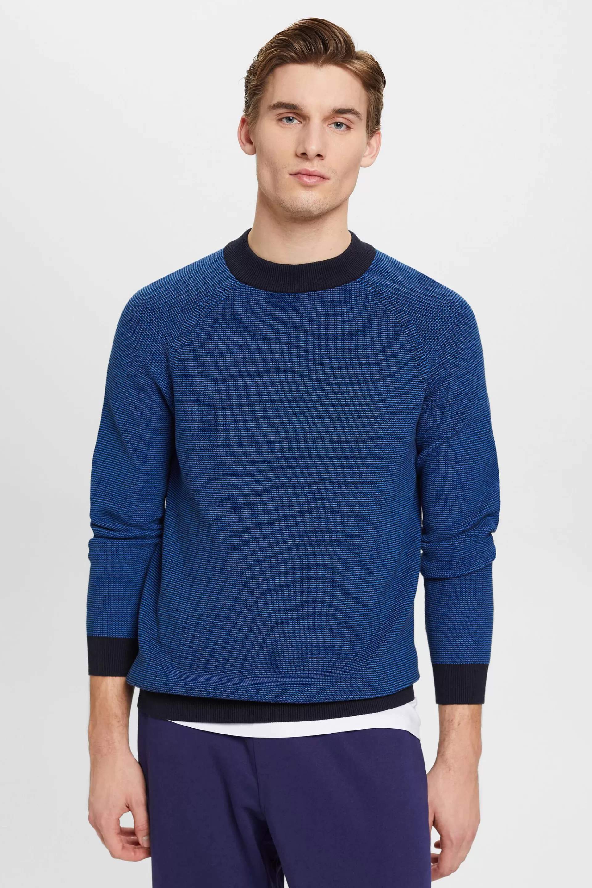 Gestreifter Stehkragen-Pullover-ESPRIT Flash Sale