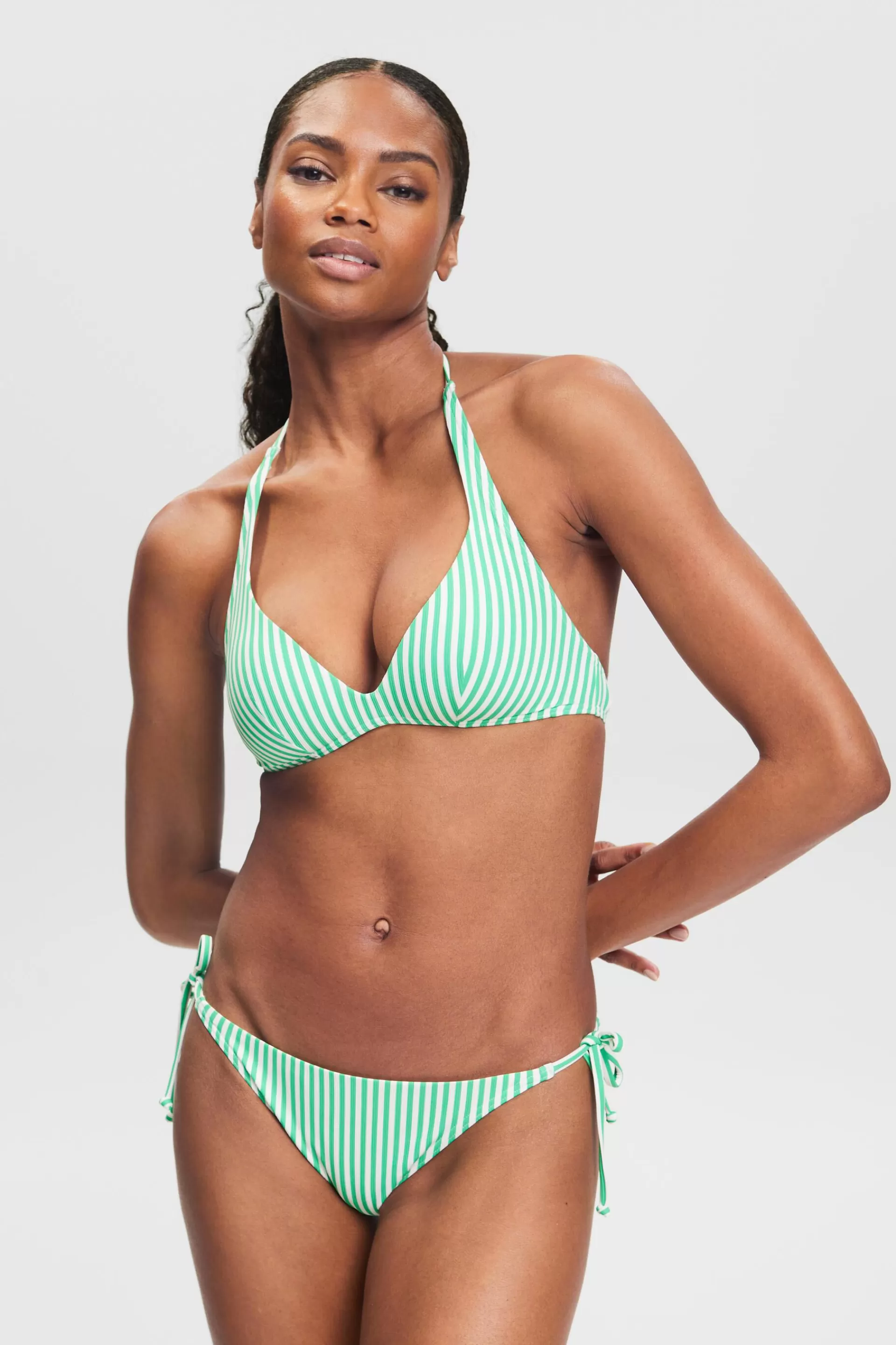 Gestreiftes Bikinitop im Neckholder-Design-ESPRIT Fashion