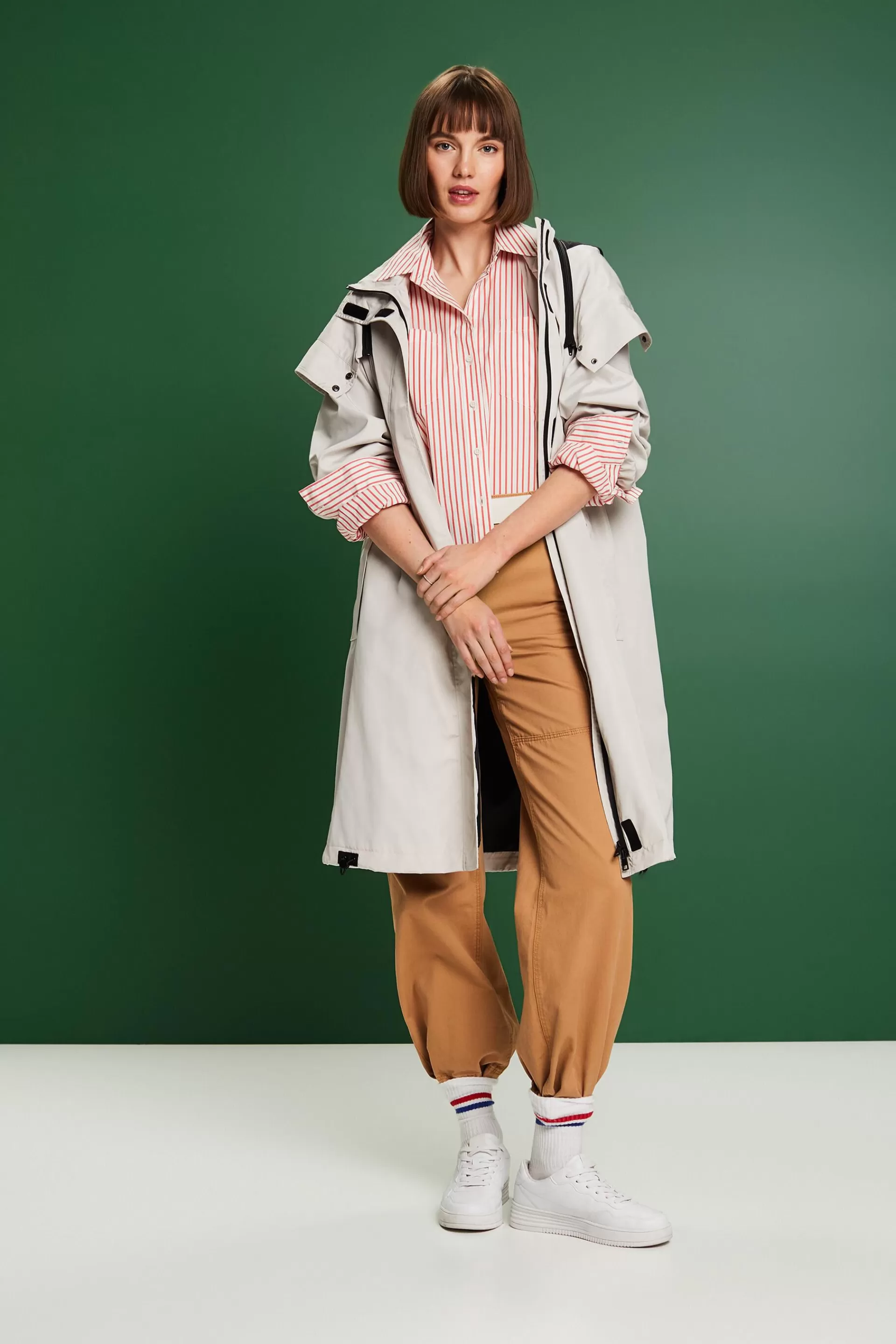 Gestreiftes Button-Down-Hemd-ESPRIT Clearance