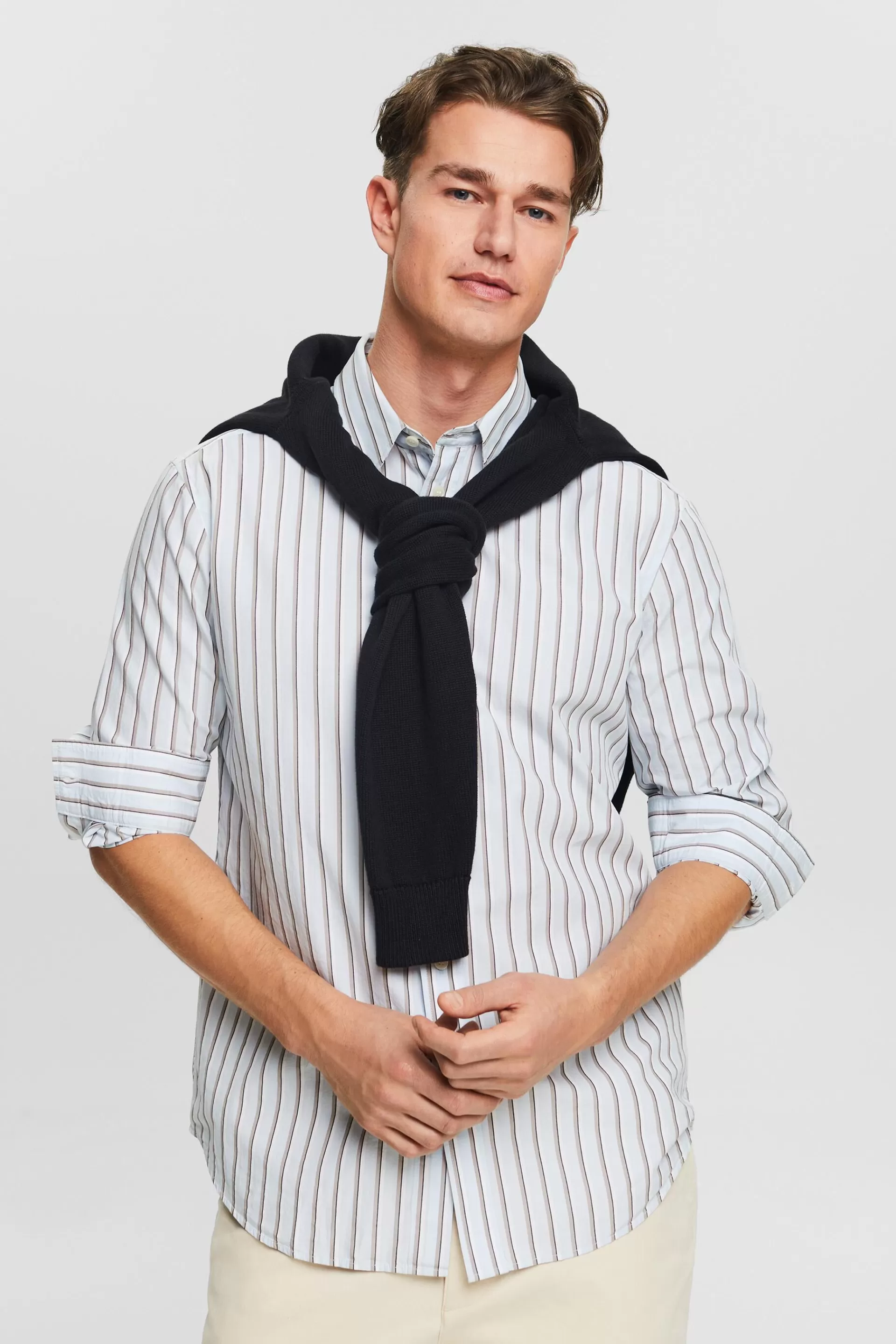 Gestreiftes Button-Down-Hemd aus Baumwolle-ESPRIT Hot