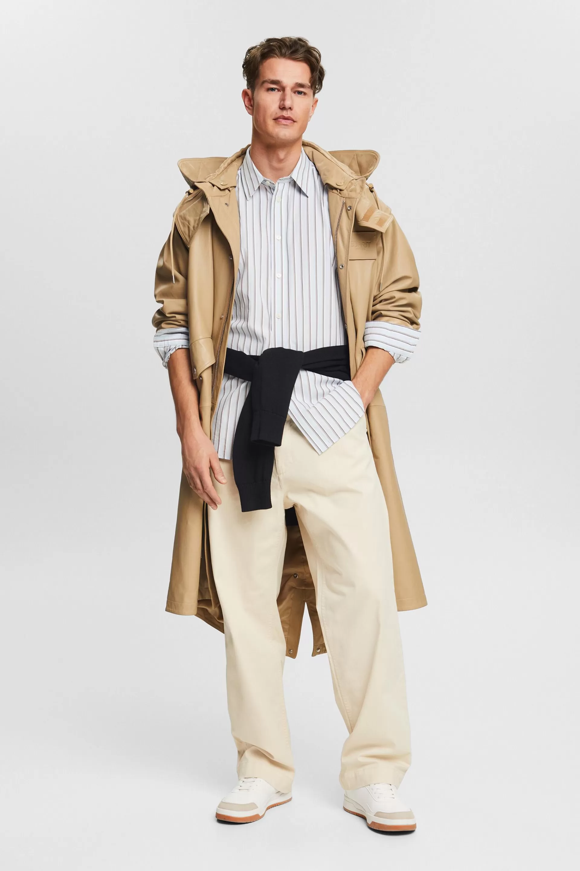 Gestreiftes Button-Down-Hemd aus Baumwolle-ESPRIT Hot