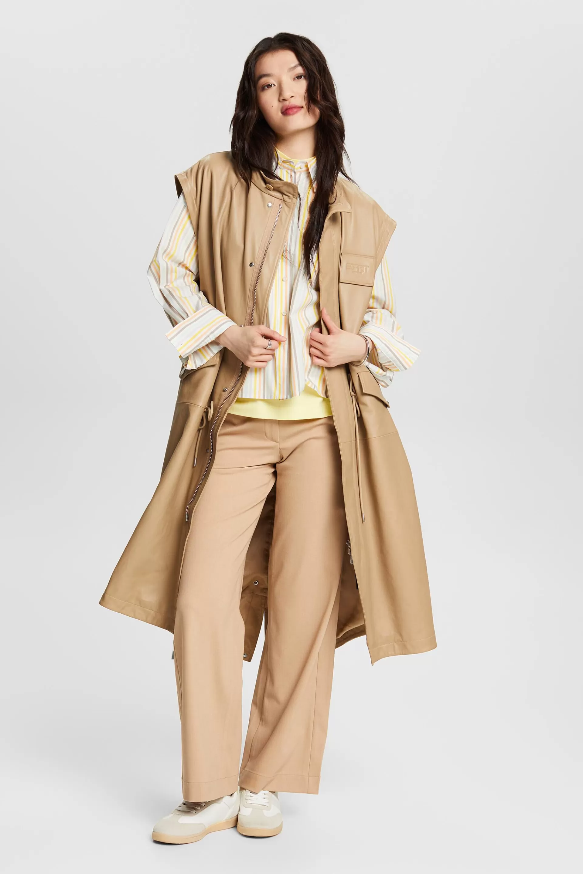 Gestreiftes Button-Down-Hemd in Oversize-Form-ESPRIT Best Sale
