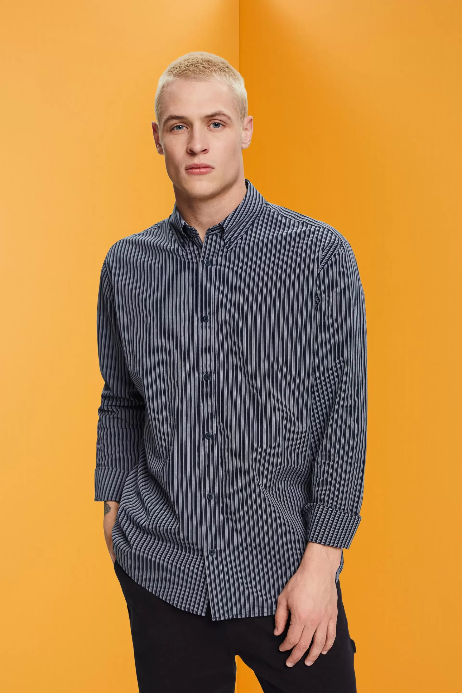 Gestreiftes Hemd aus nachhaltiger Baumwolle-ESPRIT Best Sale