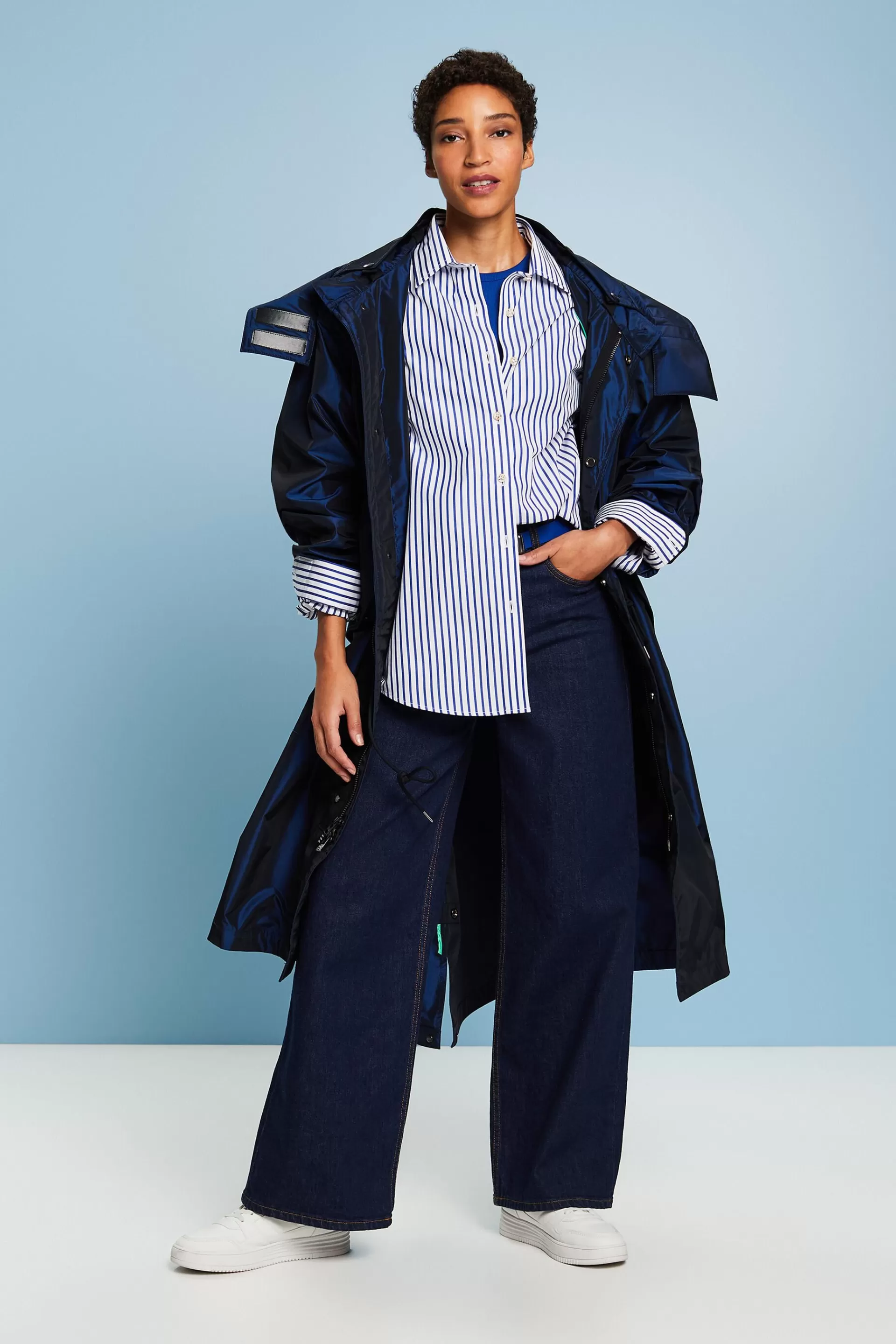 Gestreiftes Hemd aus Popeline-ESPRIT Best Sale