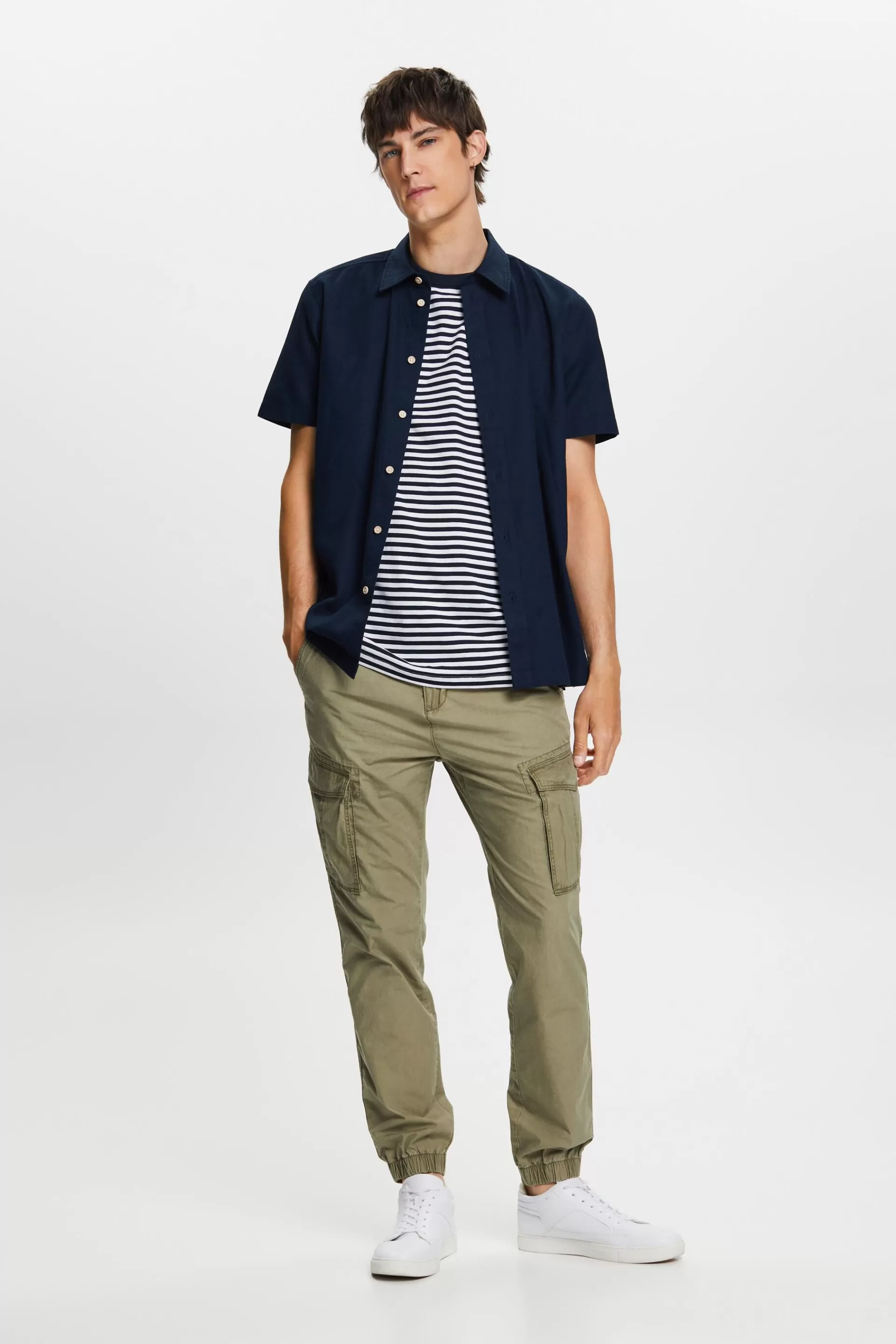 Gestreiftes Jersey T-Shirt, 100 % Baumwolle-ESPRIT Sale