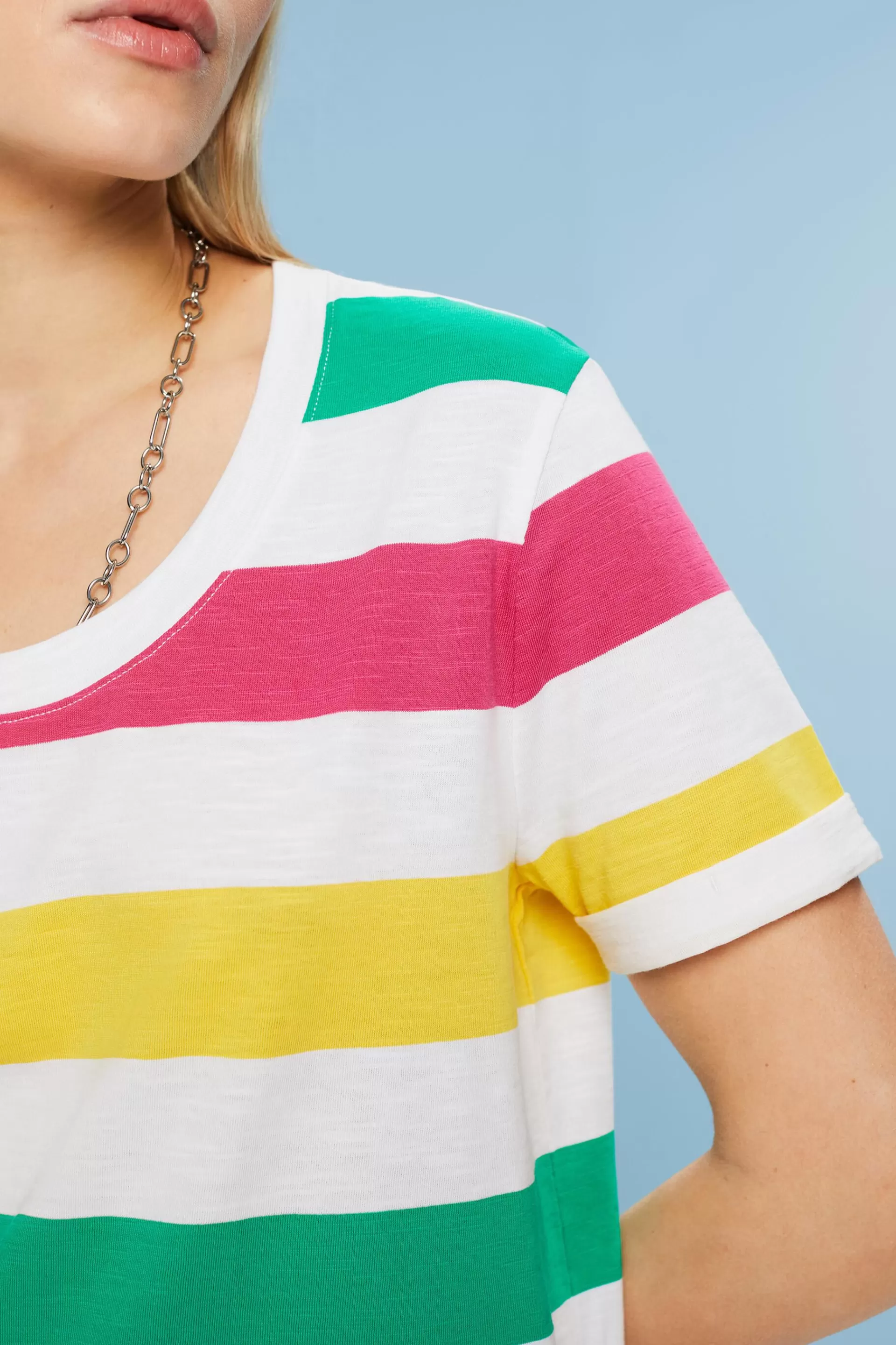 Gestreiftes Jersey-T-Shirt-ESPRIT Discount