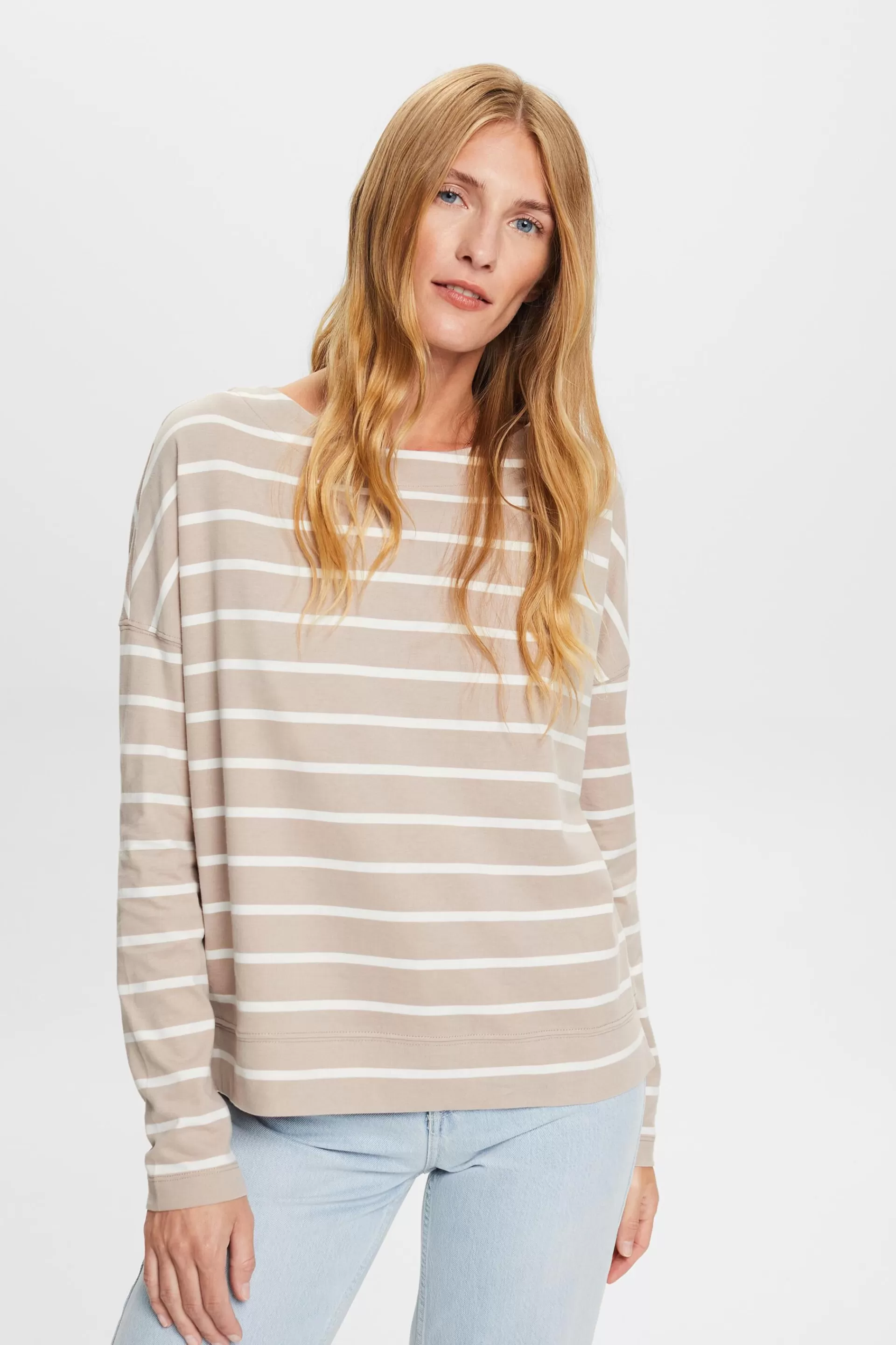Gestreiftes Longsleeve aus Baumwolle-ESPRIT Discount