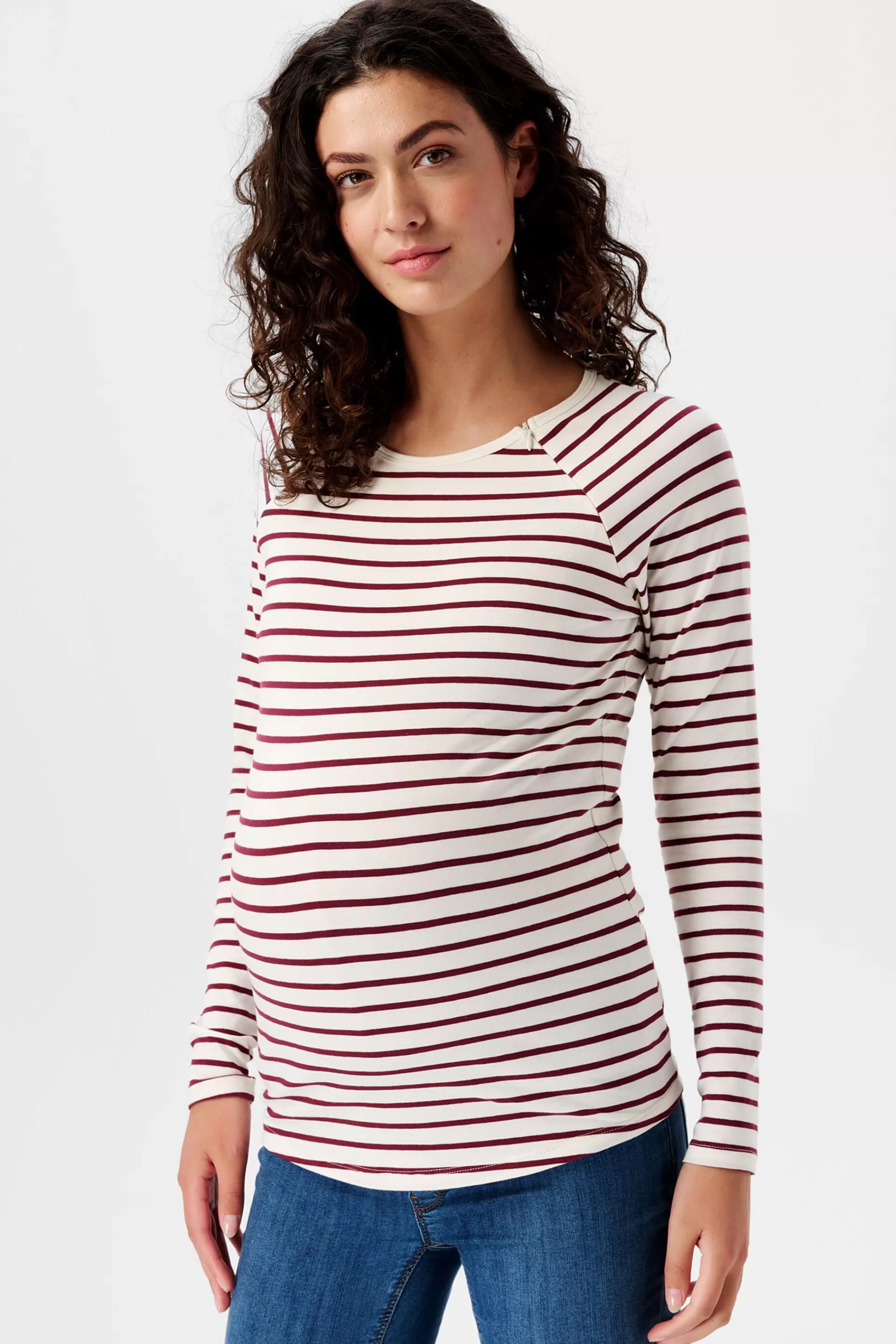 Gestreiftes Longsleeve mit Stillfunktion-ESPRIT Flash Sale