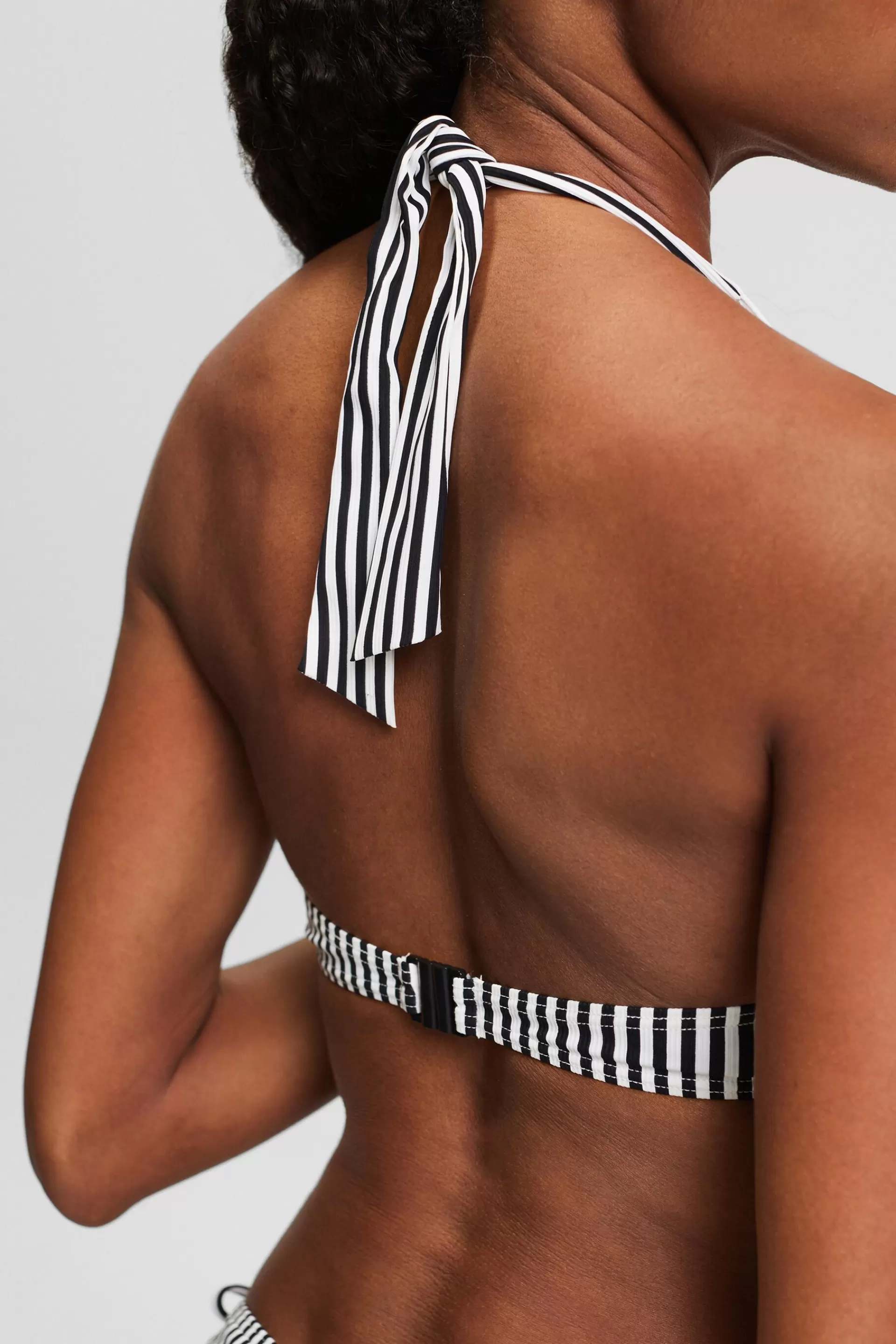 Gestreiftes Neckholder-Bikinitop mit Bügel-ESPRIT Sale