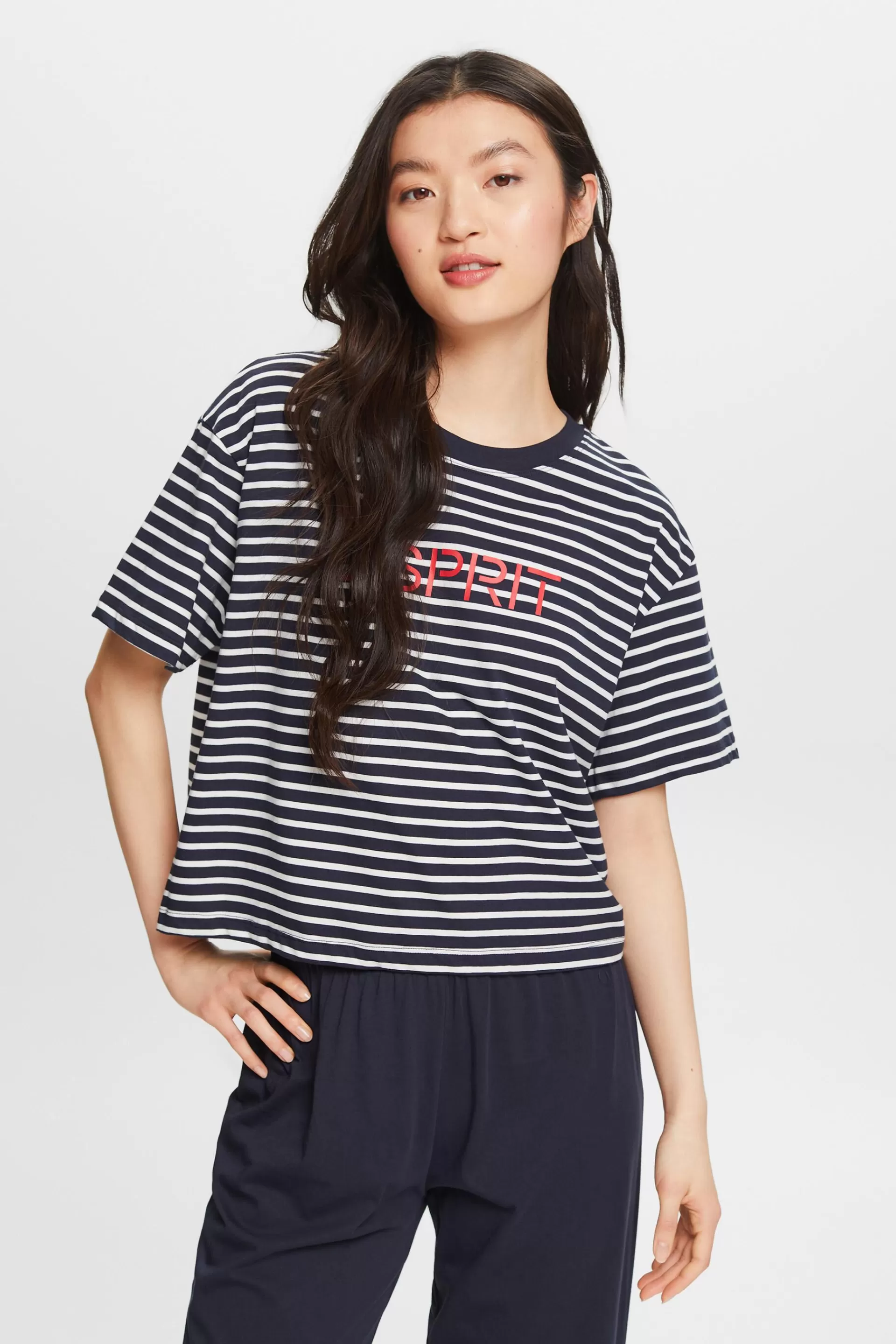 Gestreiftes Pyjama-Top-ESPRIT Online