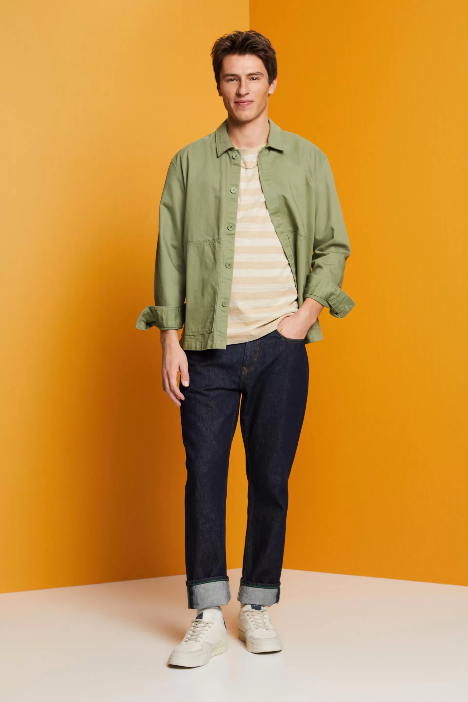 Gestreiftes T-Shirt, 100 % Baumwolle-ESPRIT Flash Sale