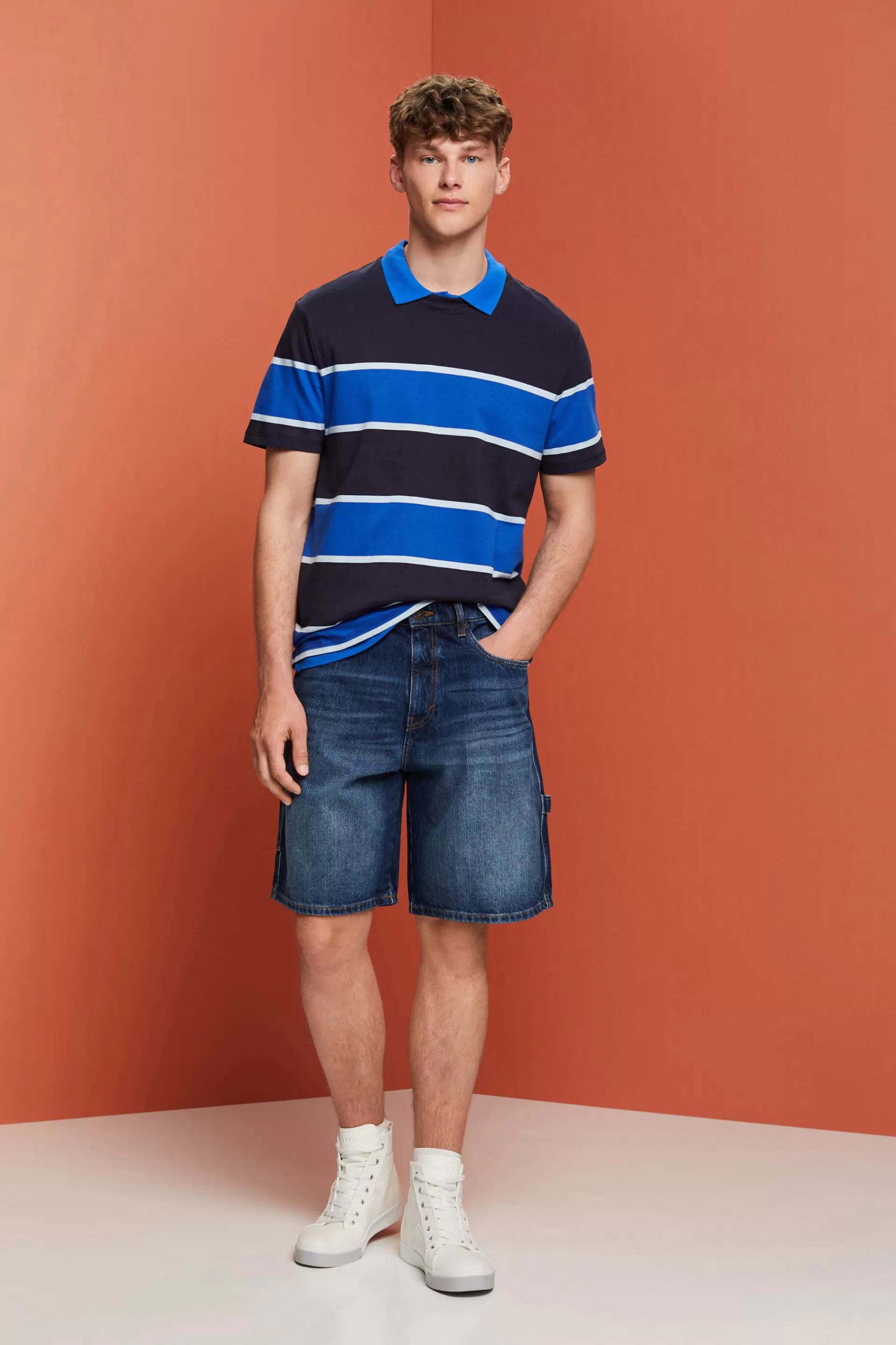 Gestreiftes T-Shirt, 100 % Baumwolle-ESPRIT Cheap