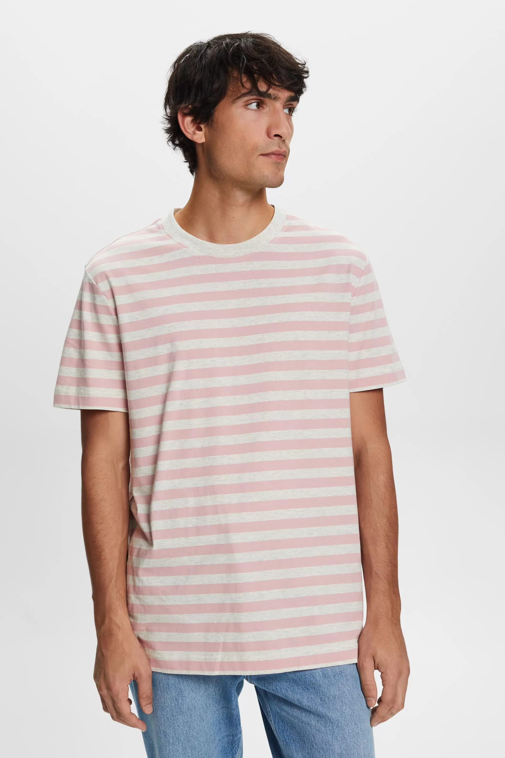 Gestreiftes T-Shirt aus Baumwolljersey-ESPRIT Sale