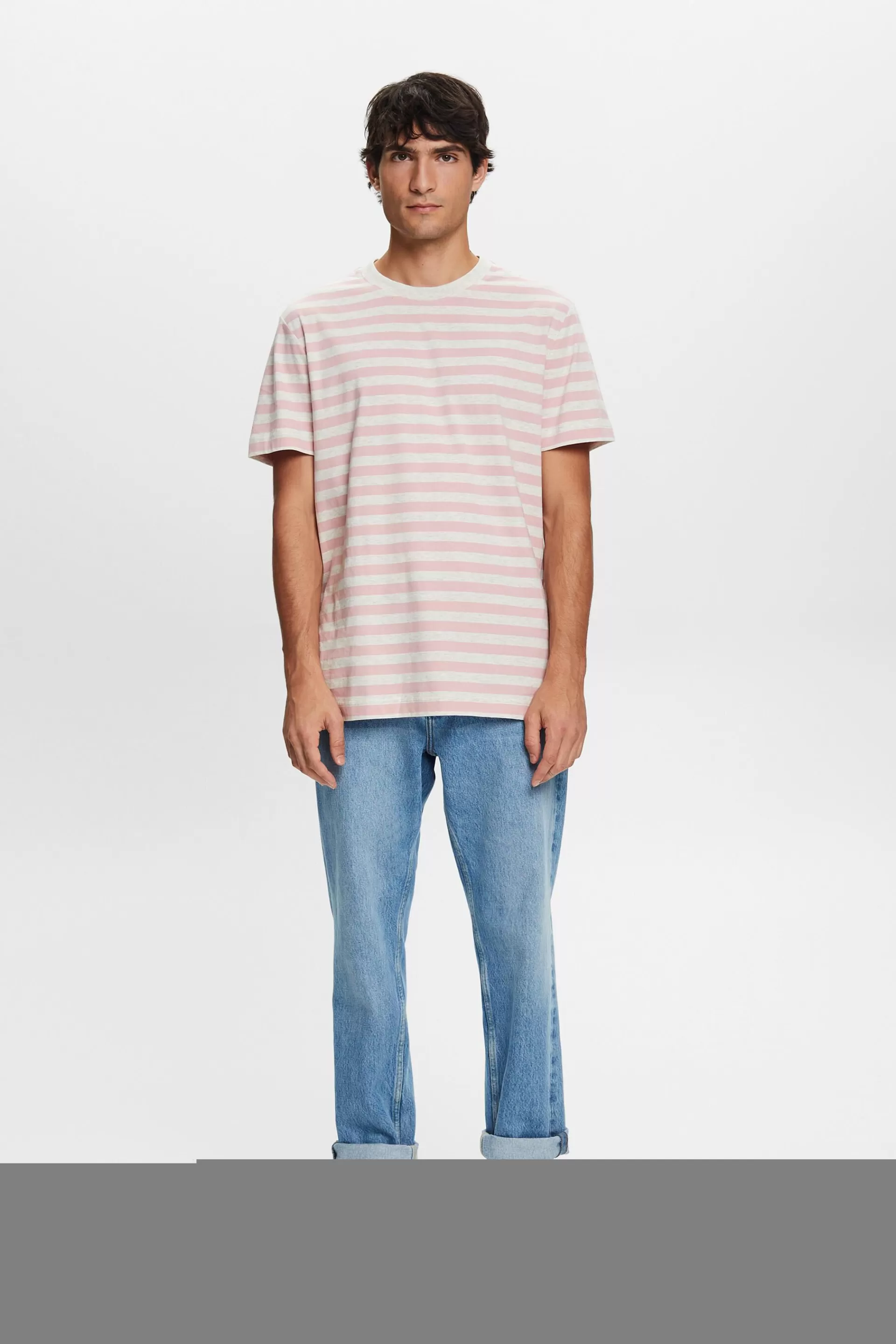 Gestreiftes T-Shirt aus Baumwolljersey-ESPRIT Sale