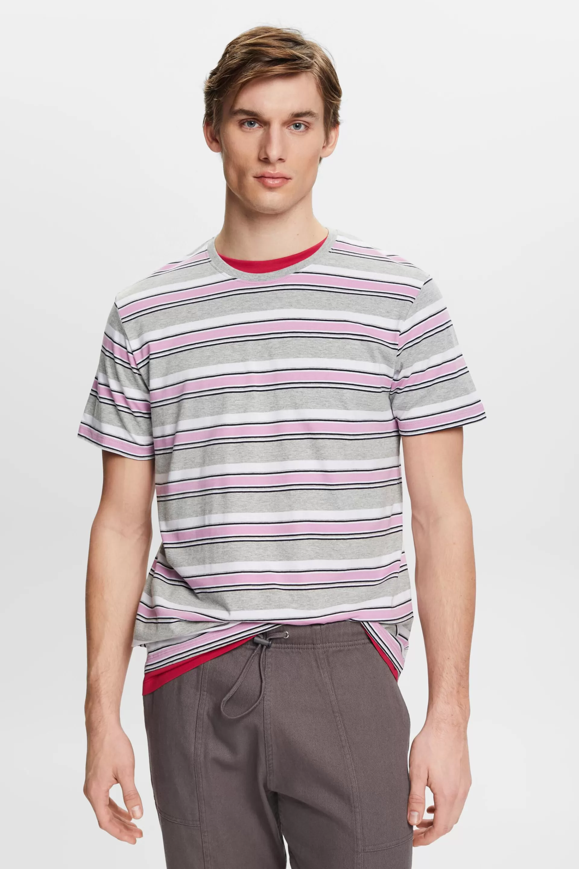 Gestreiftes T-Shirt aus nachhaltiger Baumwolle-ESPRIT Fashion