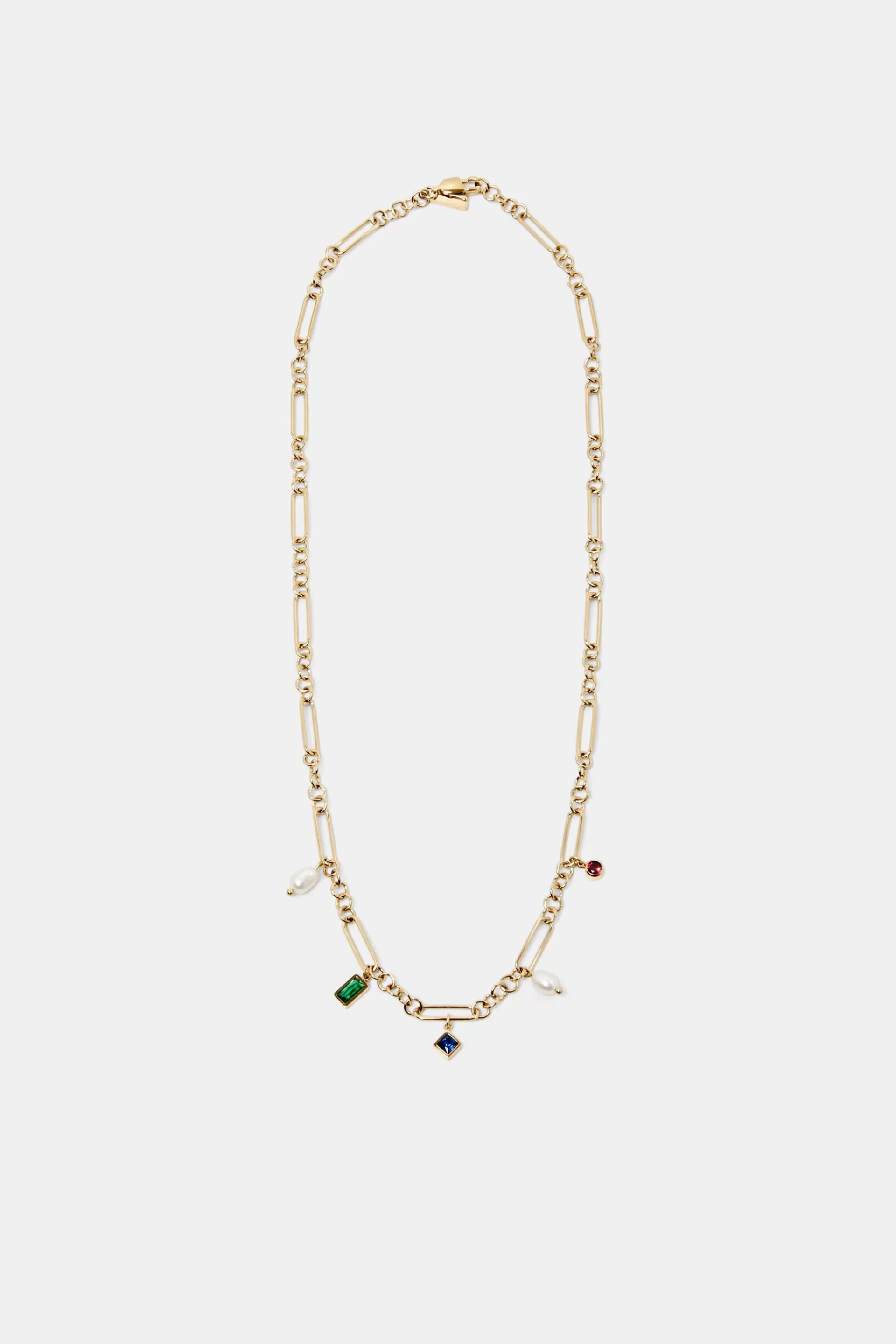 Gliederkette mit Anhängern, Edelstahl-ESPRIT Clearance