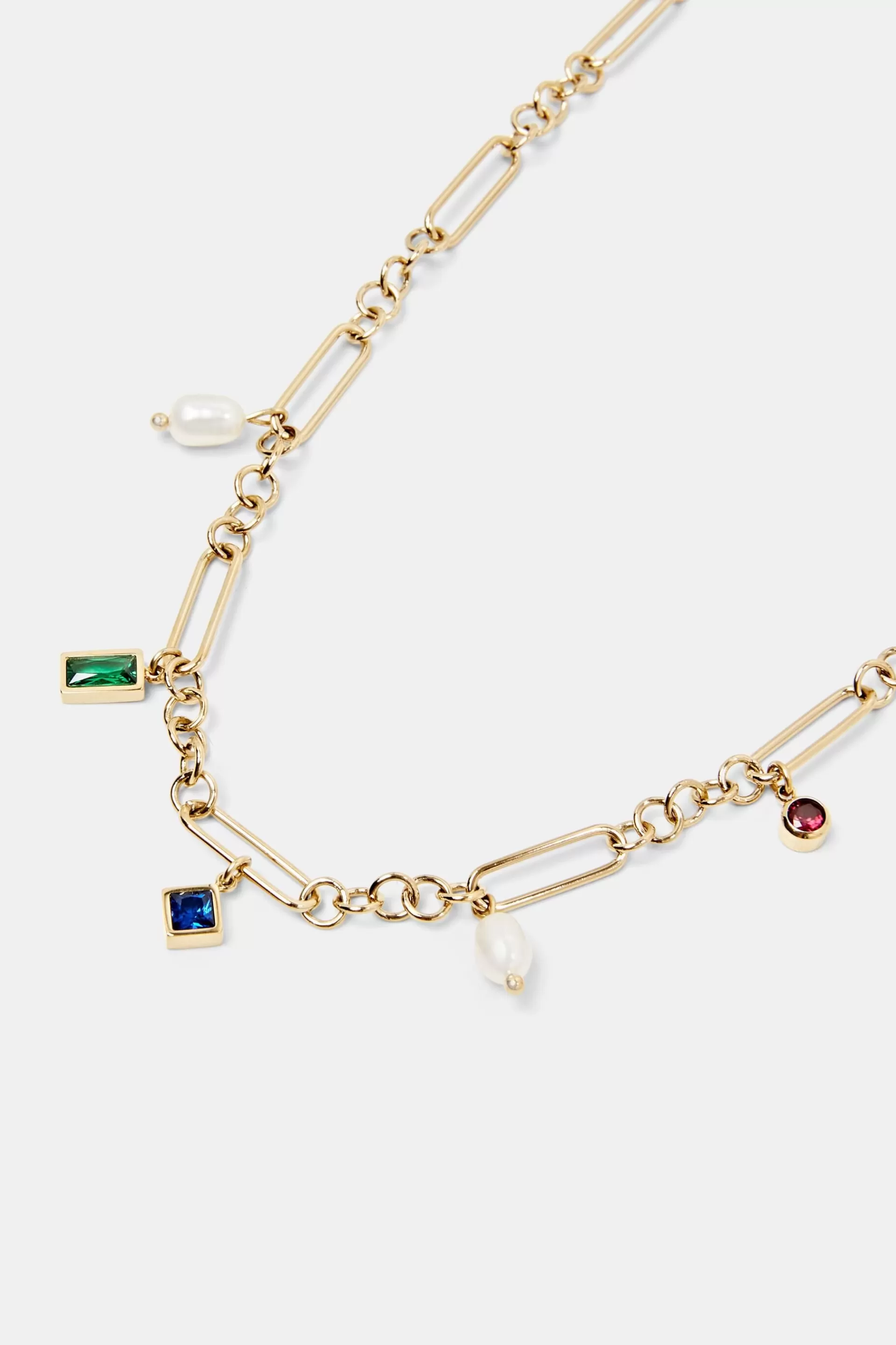 Gliederkette mit Anhängern, Edelstahl-ESPRIT Clearance