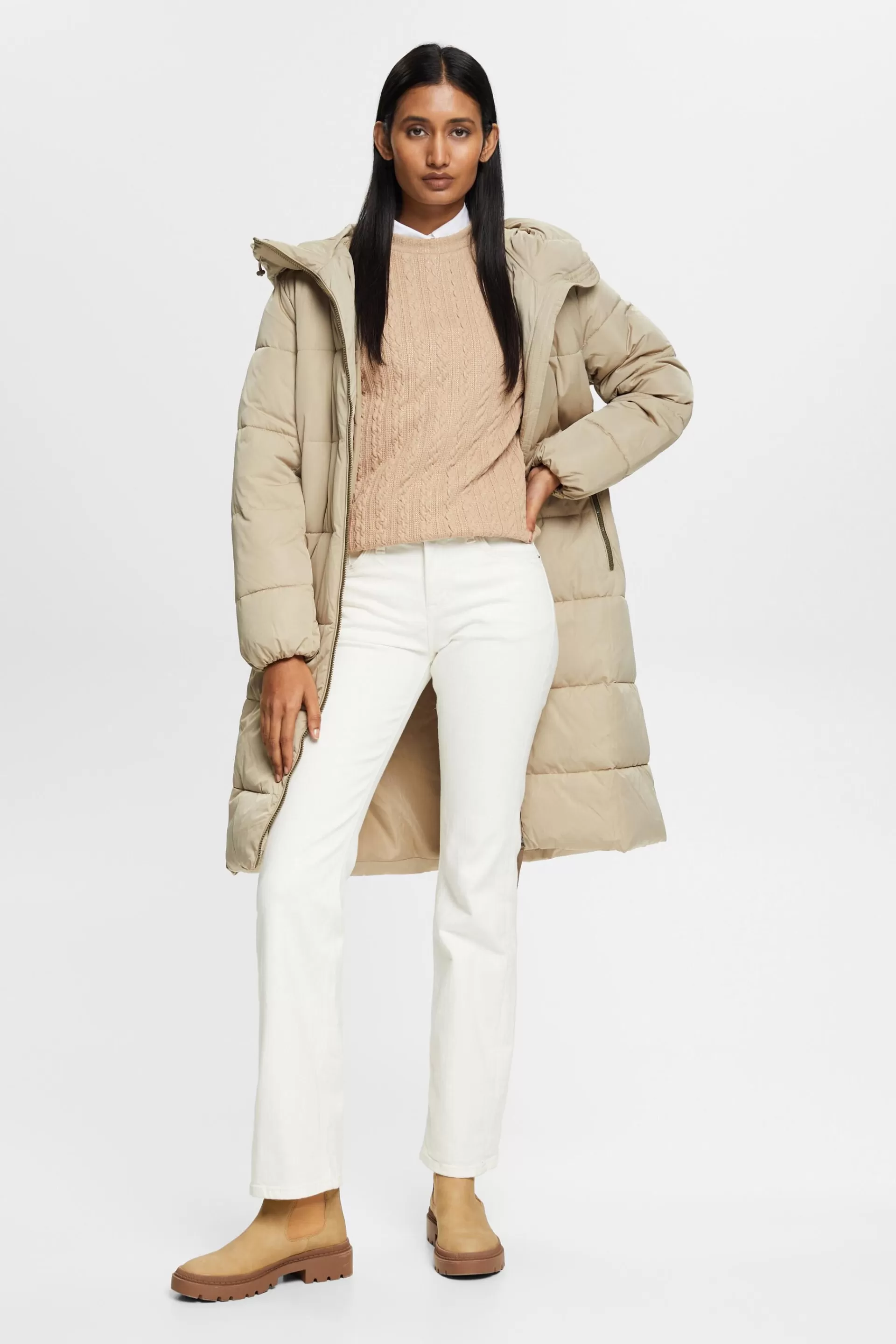 Glitzernder Zopfstrickpullunder-ESPRIT Outlet