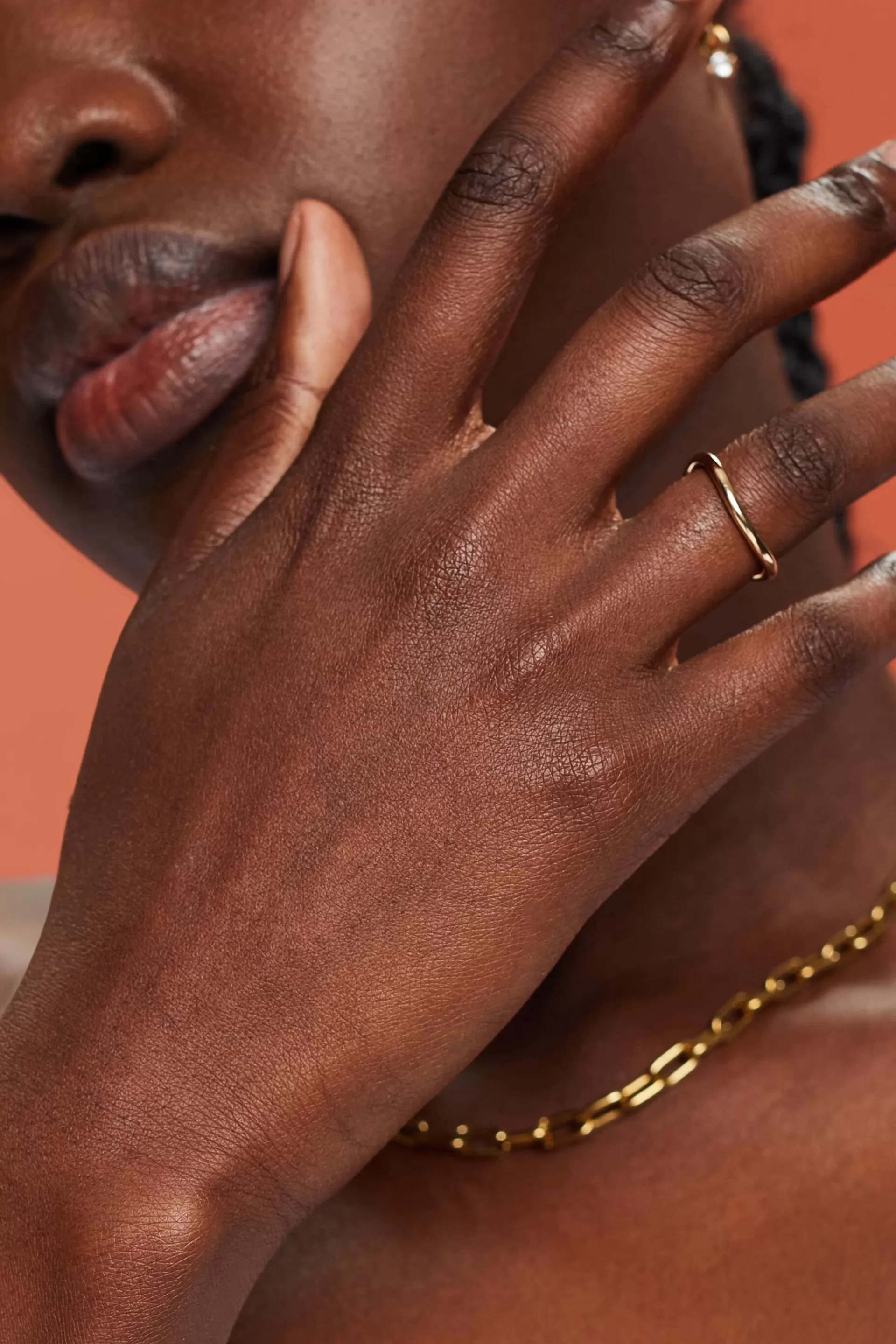 farbener Wellen-Ring-ESPRIT Flash Sale