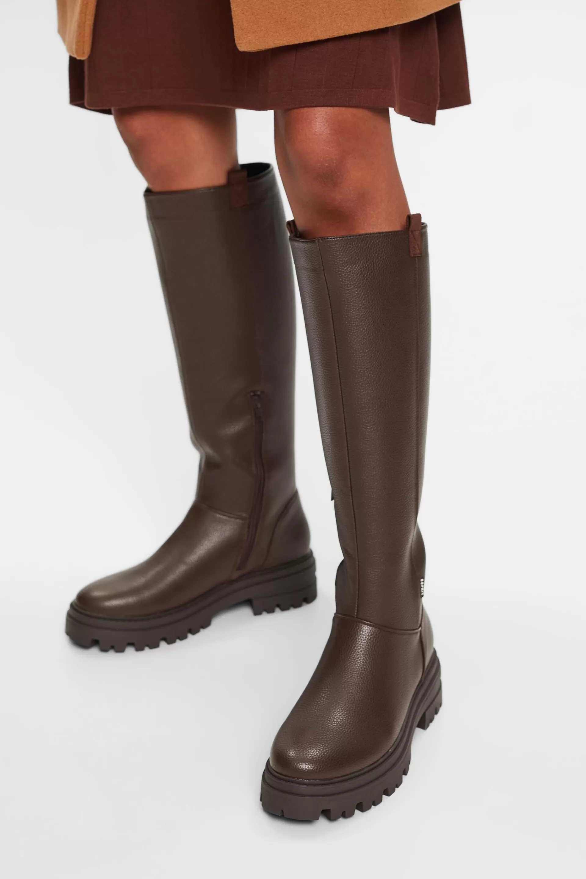 Grobe Boots in Lederoptik-ESPRIT Sale