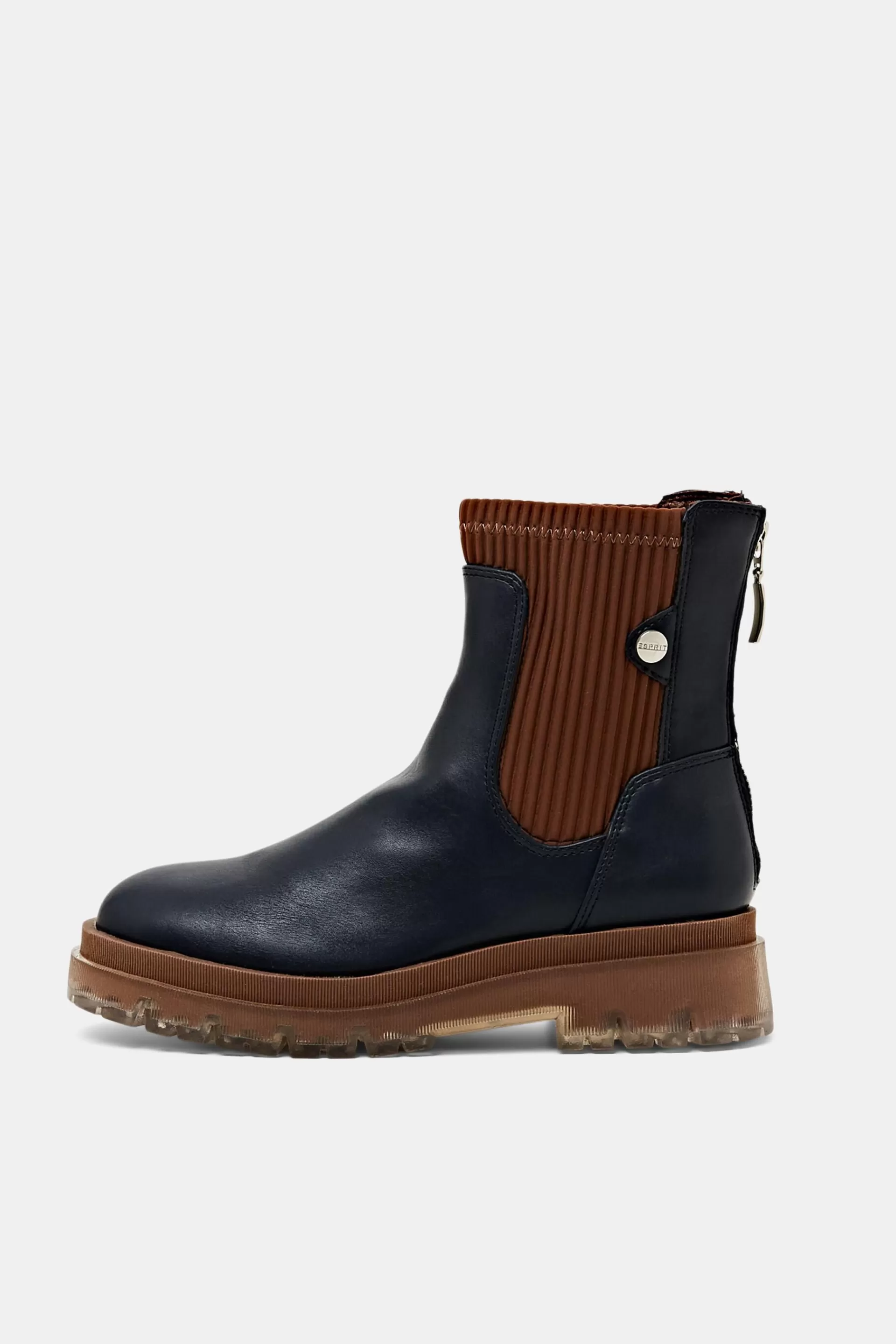Grobe Boots in Lederoptik-ESPRIT Best