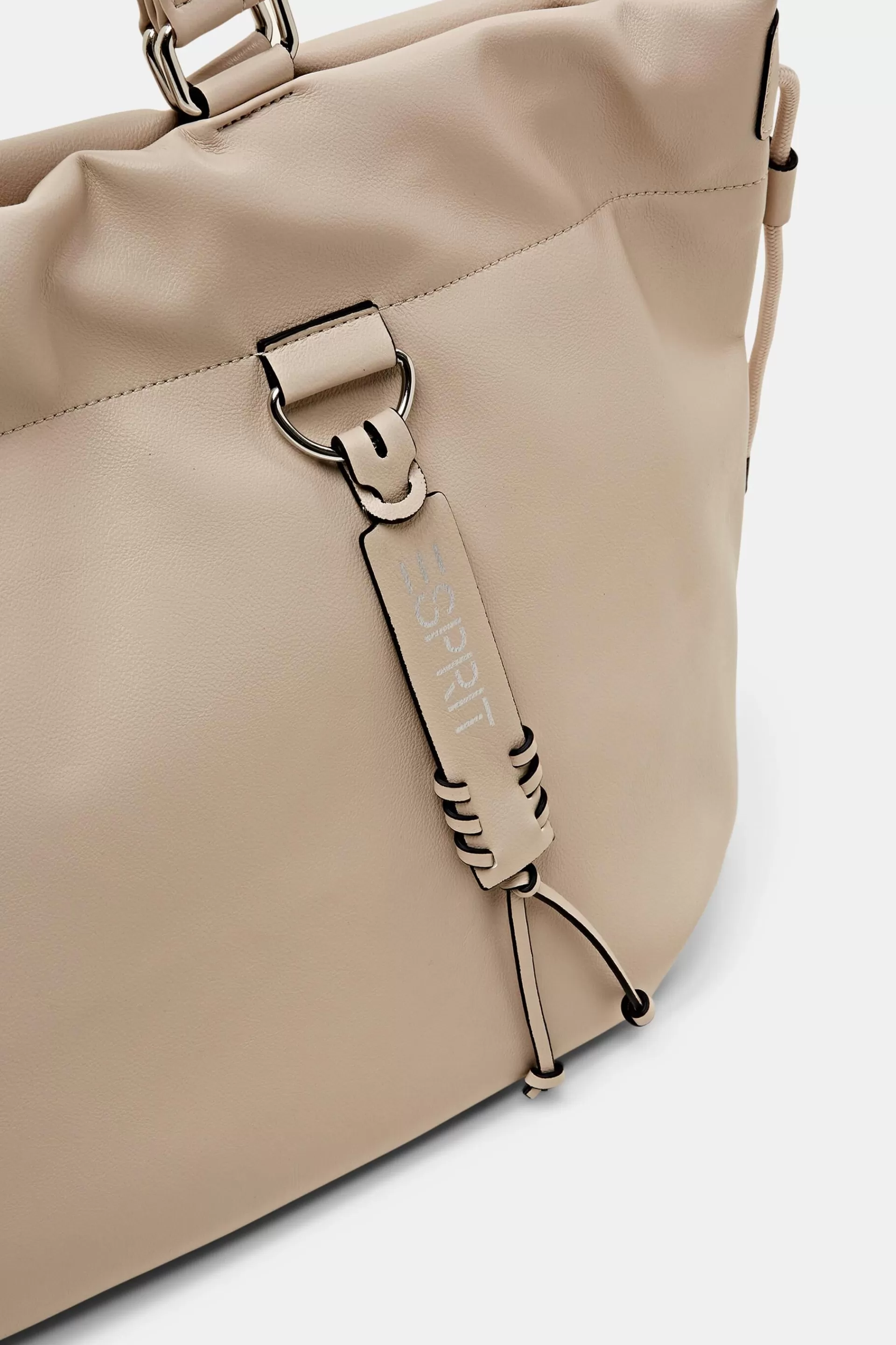 Große Tote Bag in Lederoptik-ESPRIT Cheap
