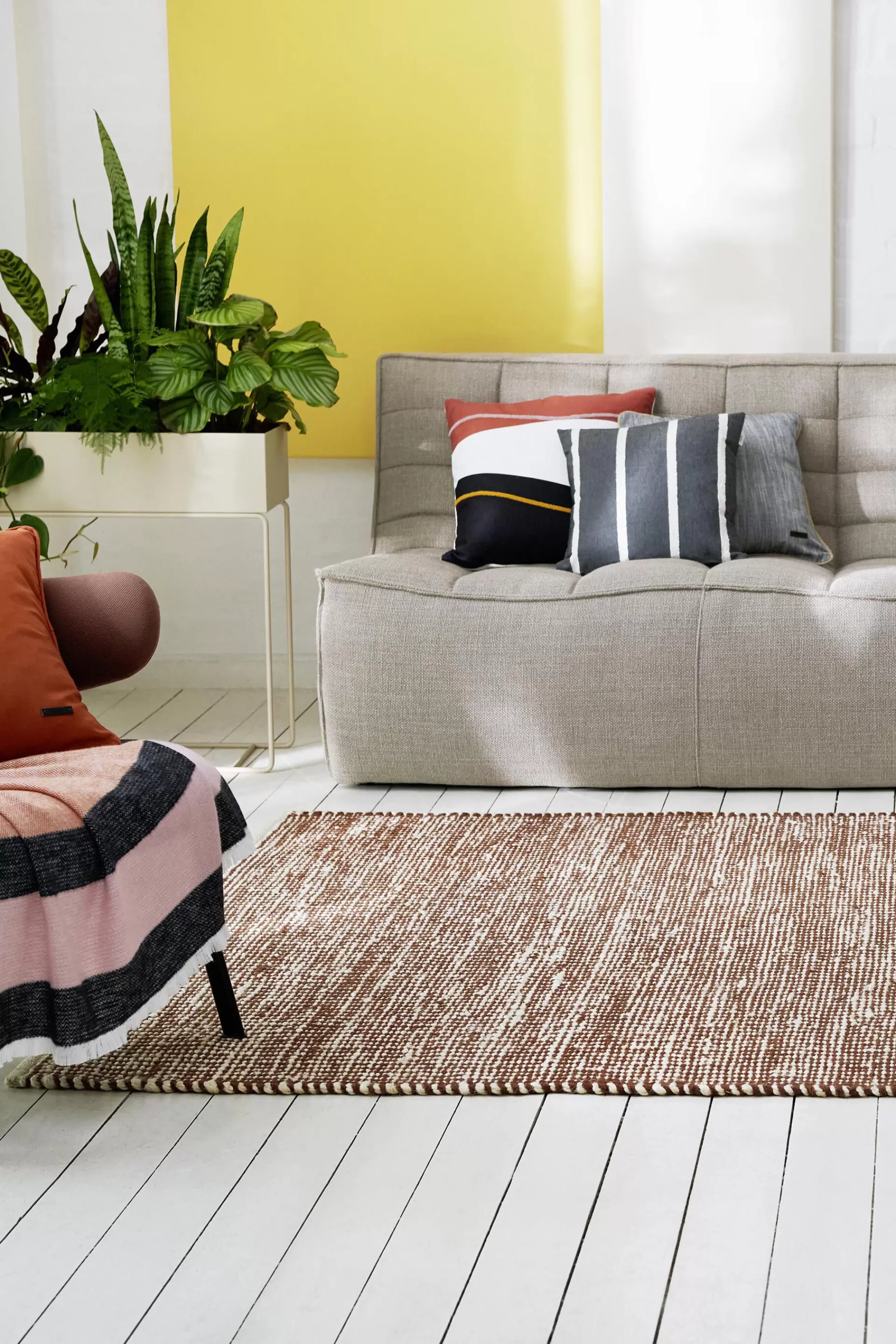 Handgewebter Teppich aus Woll-Mix-ESPRIT Cheap