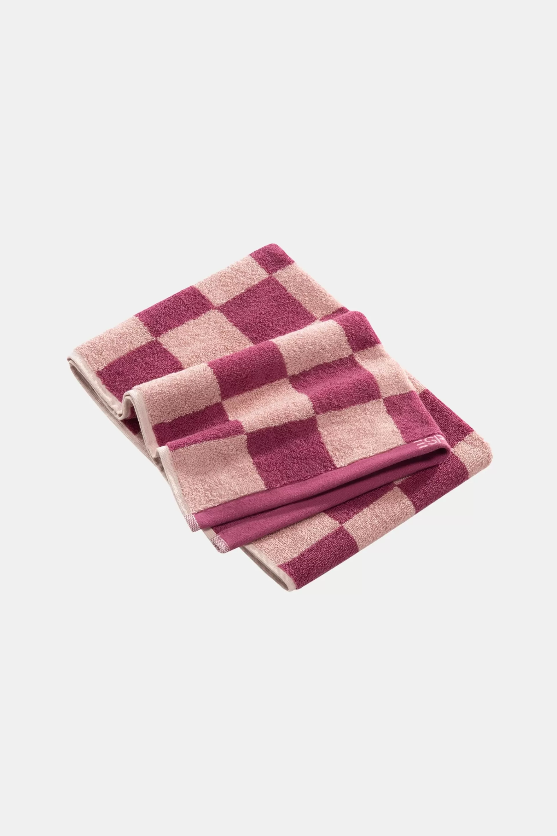 Handtuch mit Schachbrettmuster, 100 % Baumwolle-ESPRIT Shop