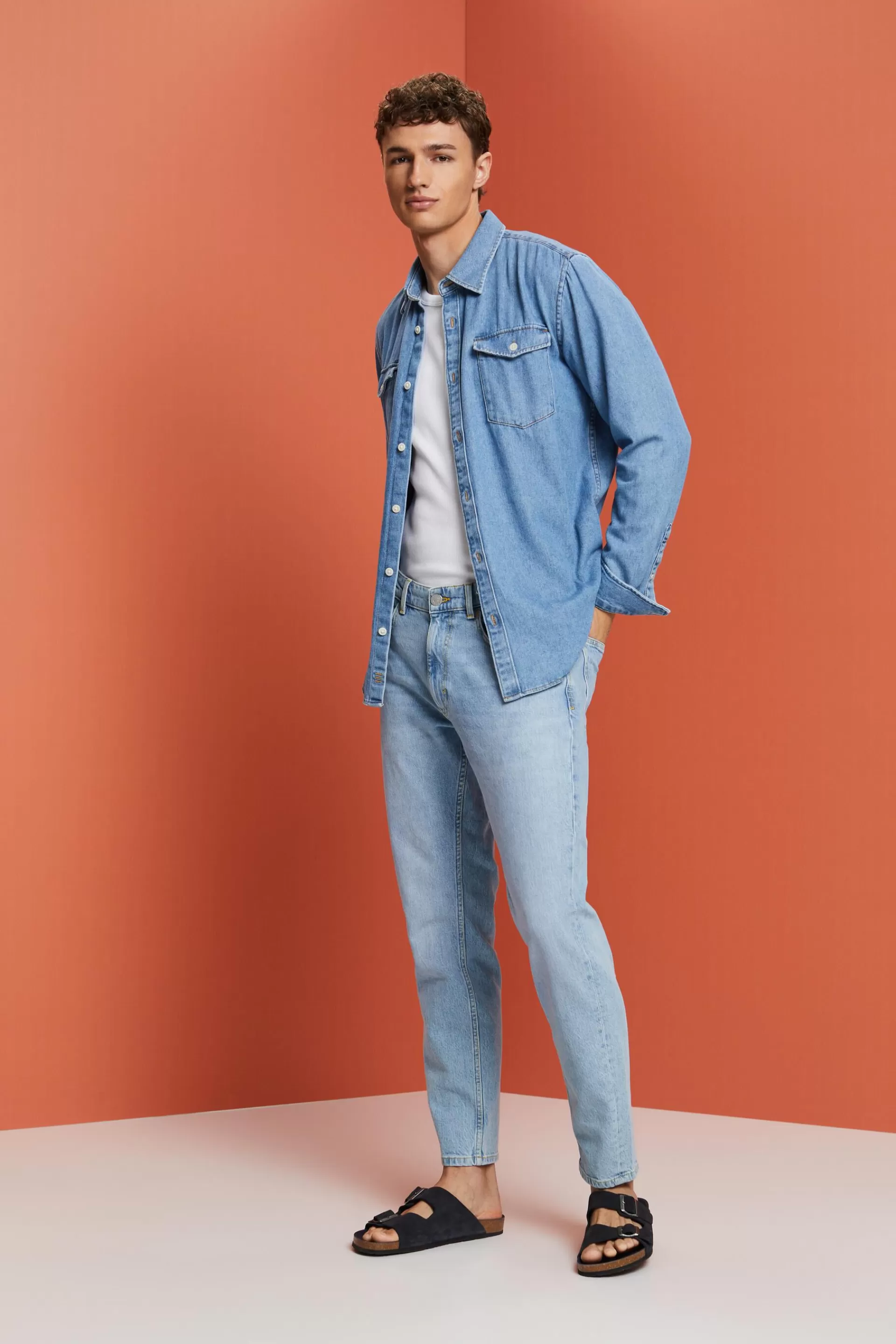 Hemd aus Baumwoll-Denim-ESPRIT Discount