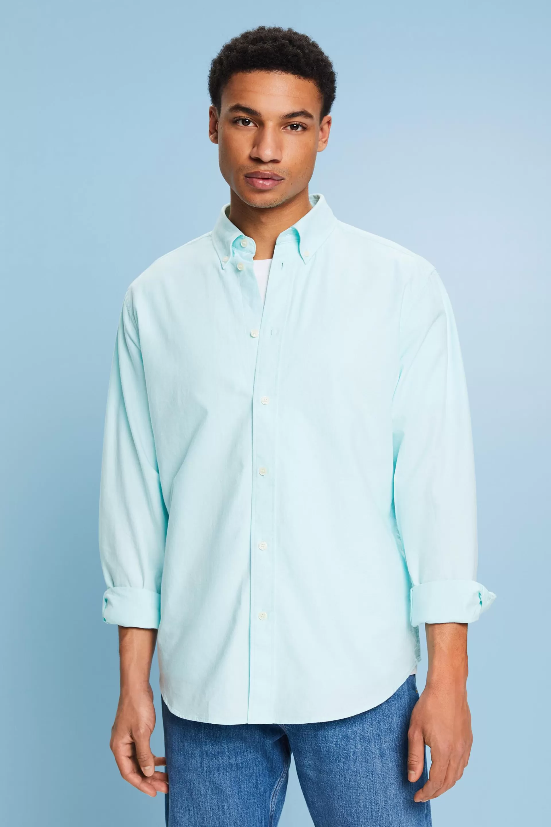 Hemd aus Baumwoll-Popeline-ESPRIT Fashion