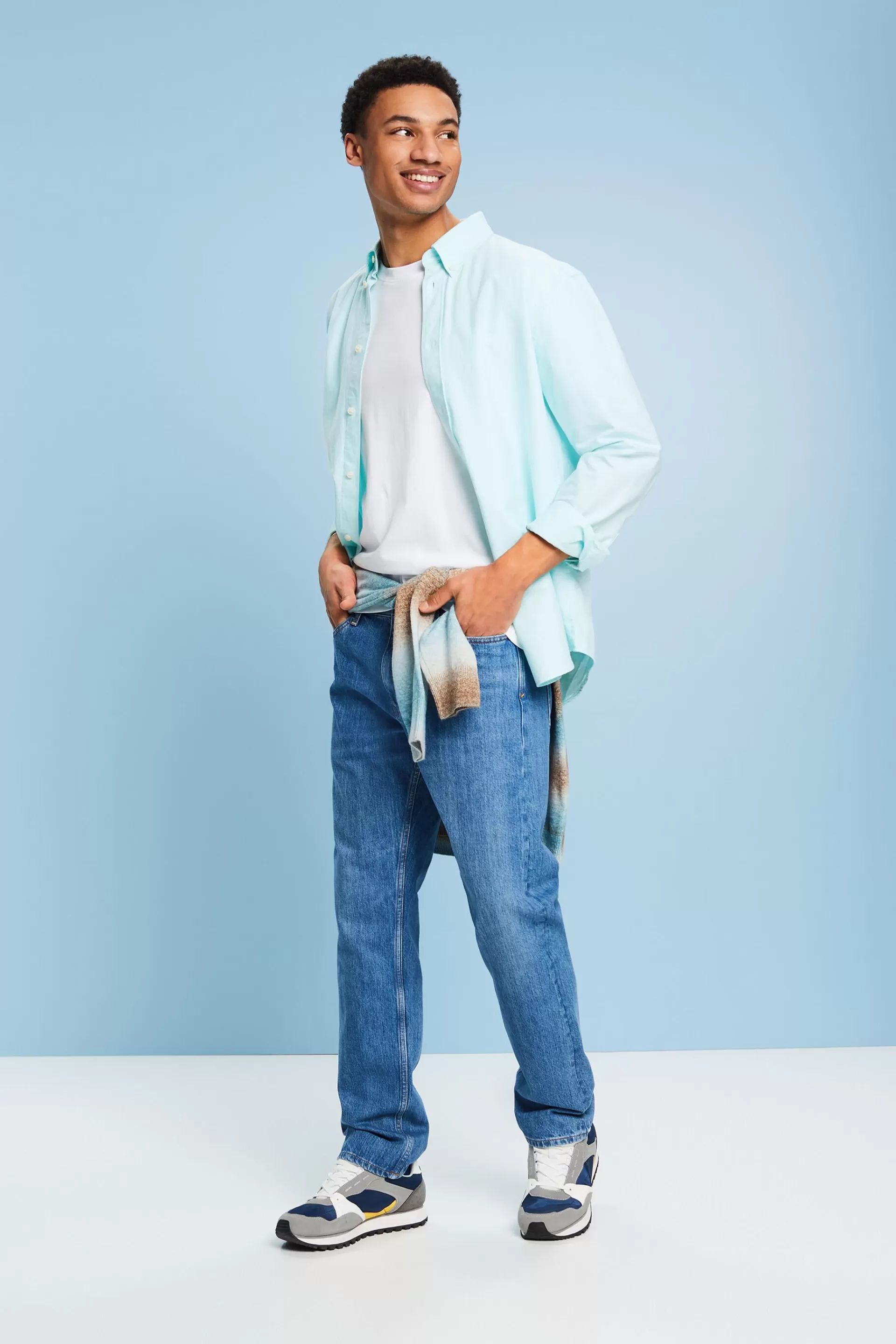 Hemd aus Baumwoll-Popeline-ESPRIT Fashion