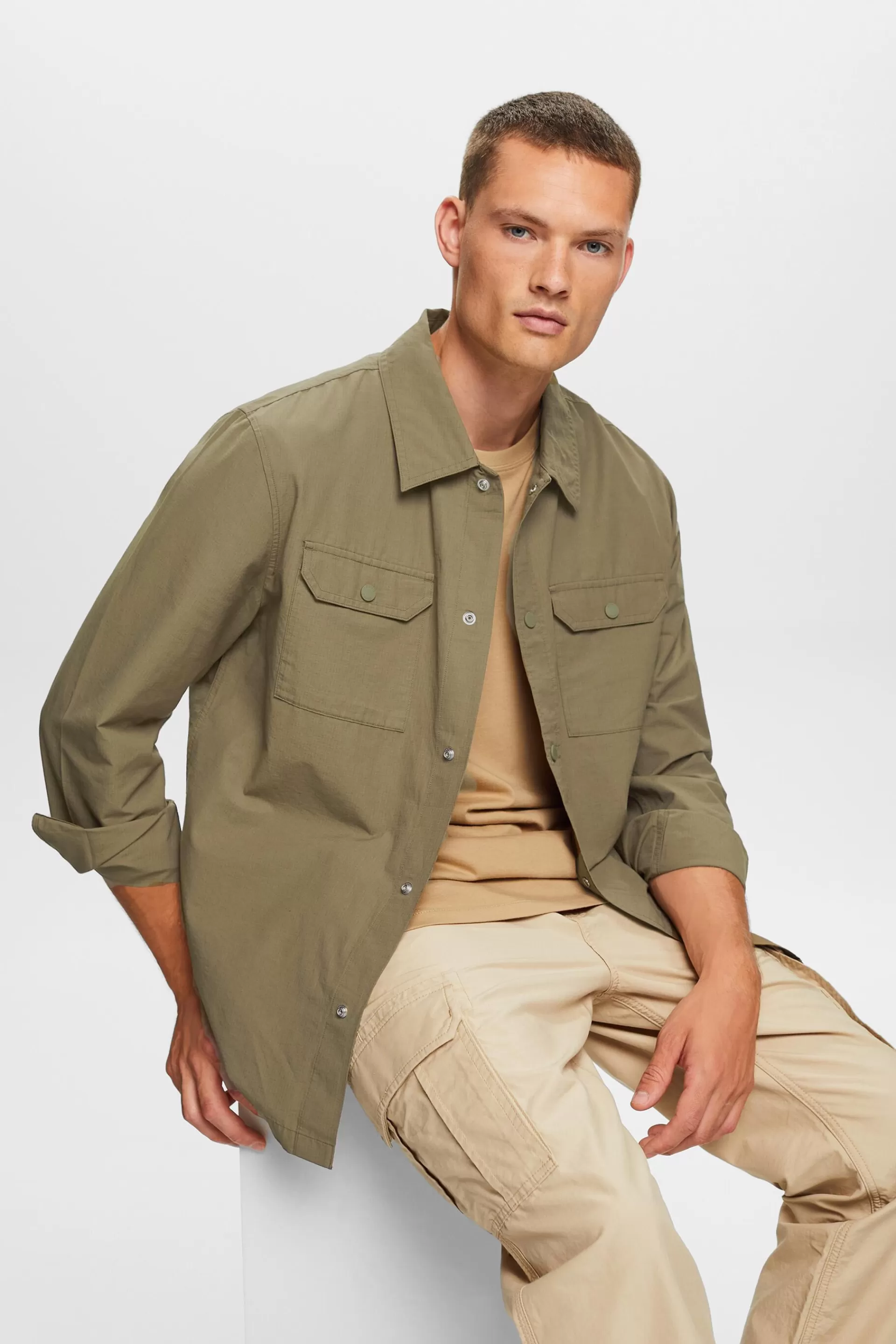 Hemd im Utility-Stil, Baumwollmix-ESPRIT Clearance