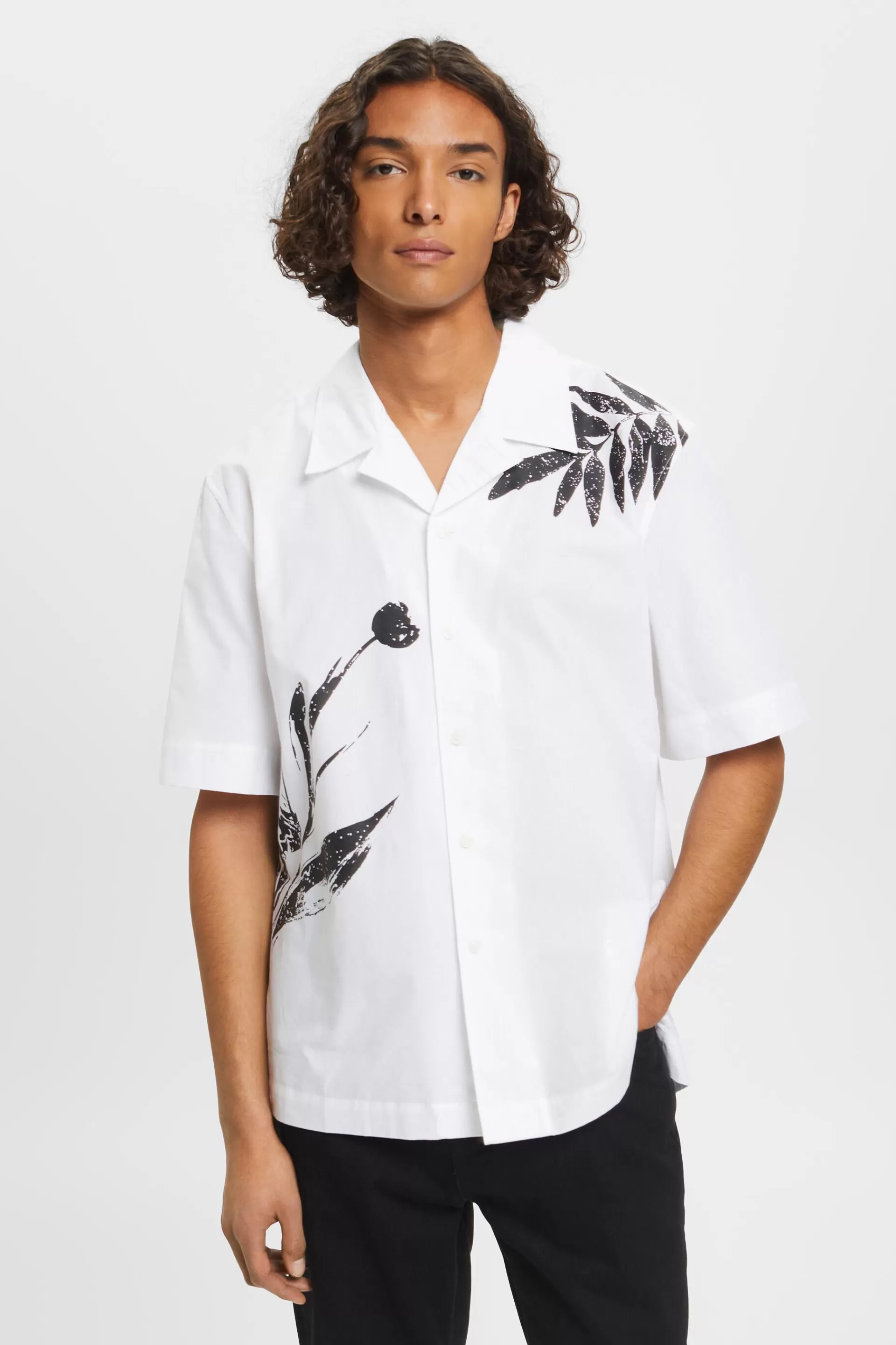 Hemd mit großem Blumen-Print-ESPRIT Sale
