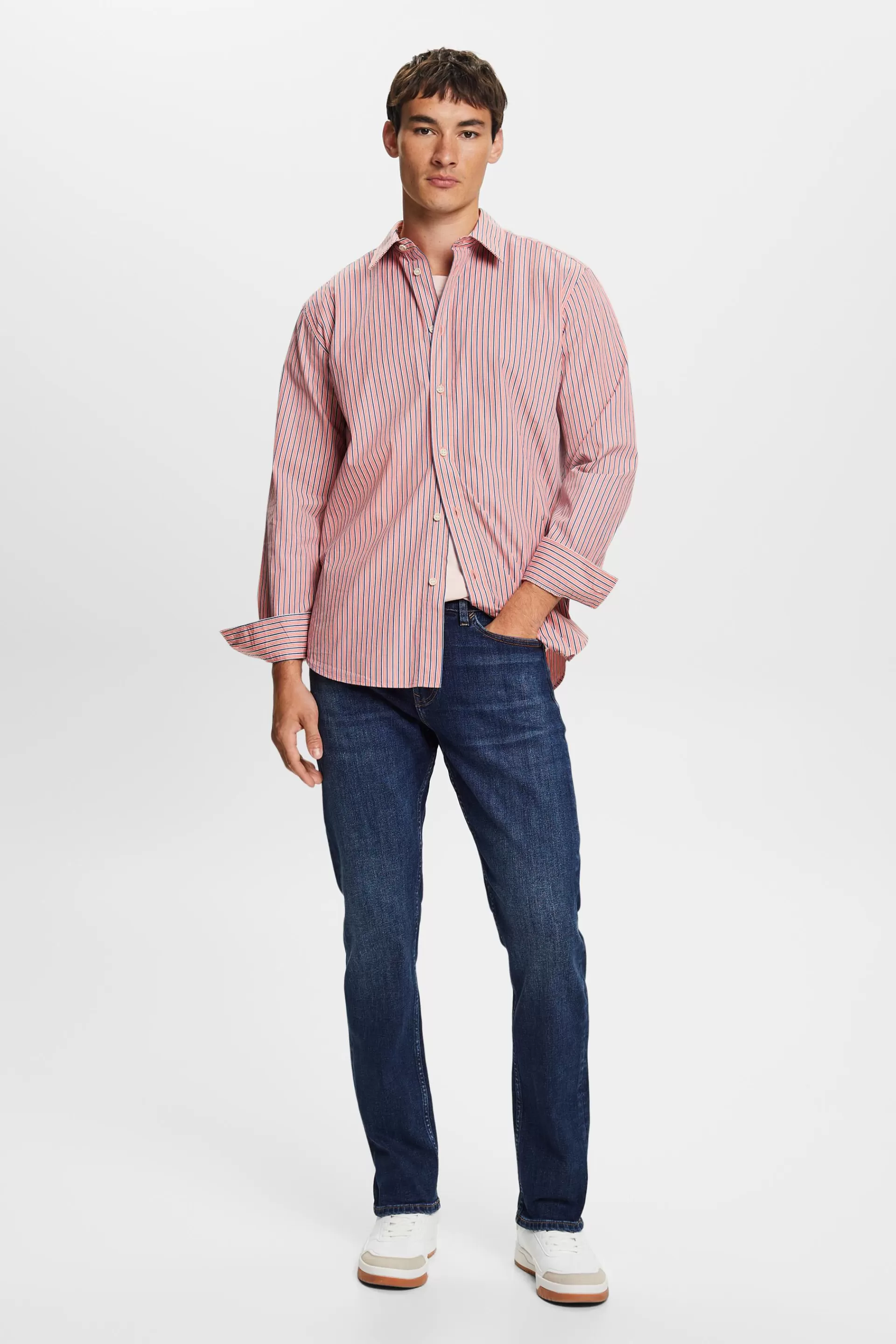 Hemd mit Streifen, 100% Baumwolle-ESPRIT Sale