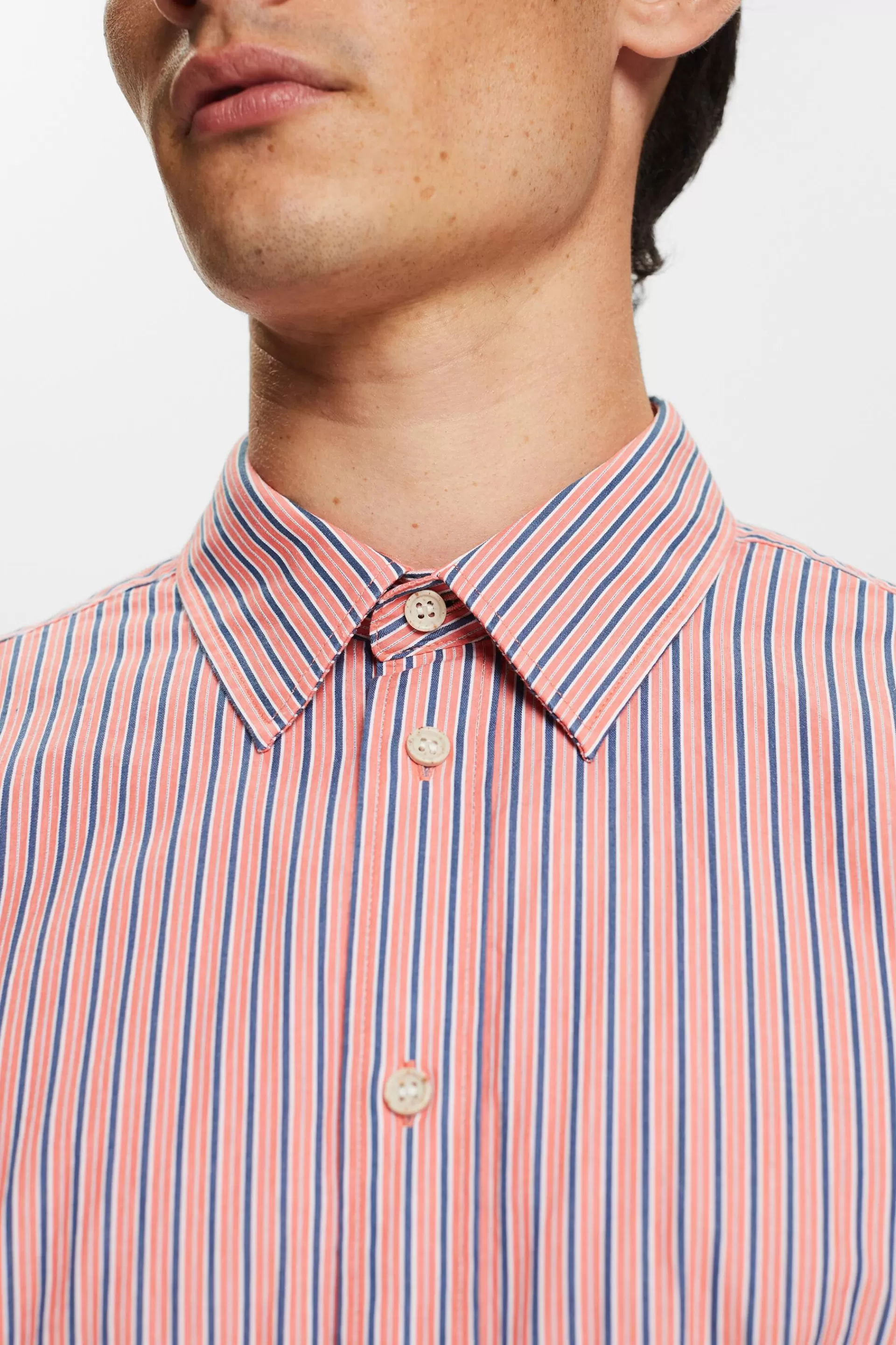 Hemd mit Streifen, 100% Baumwolle-ESPRIT Sale
